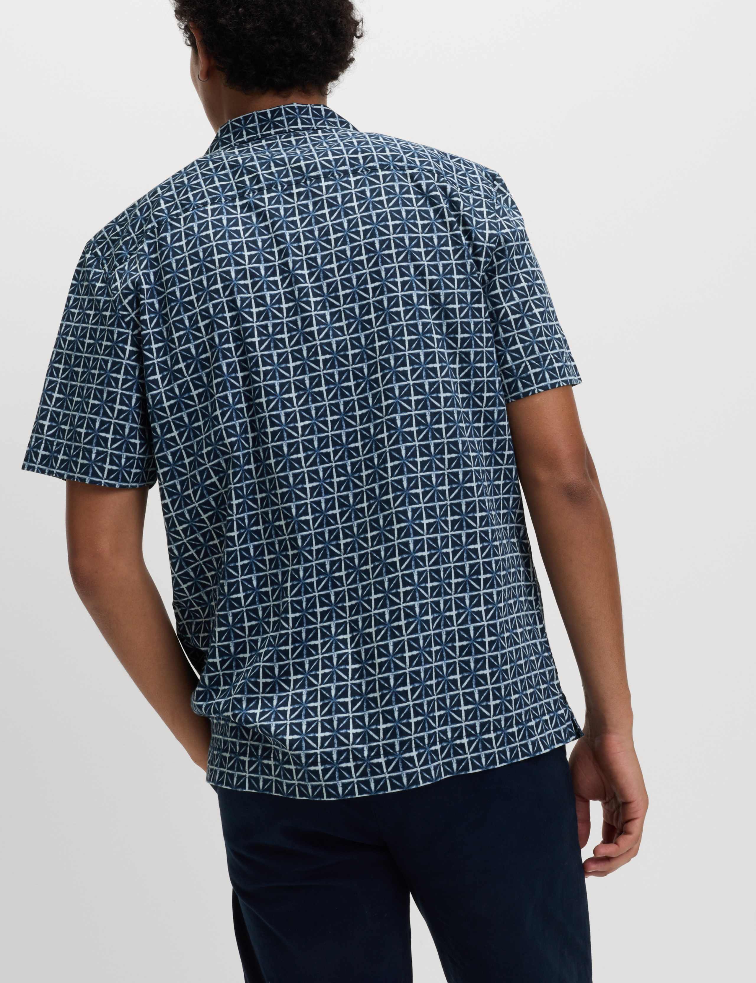 Pure Cotton Geometric Shirt 4 of 5
