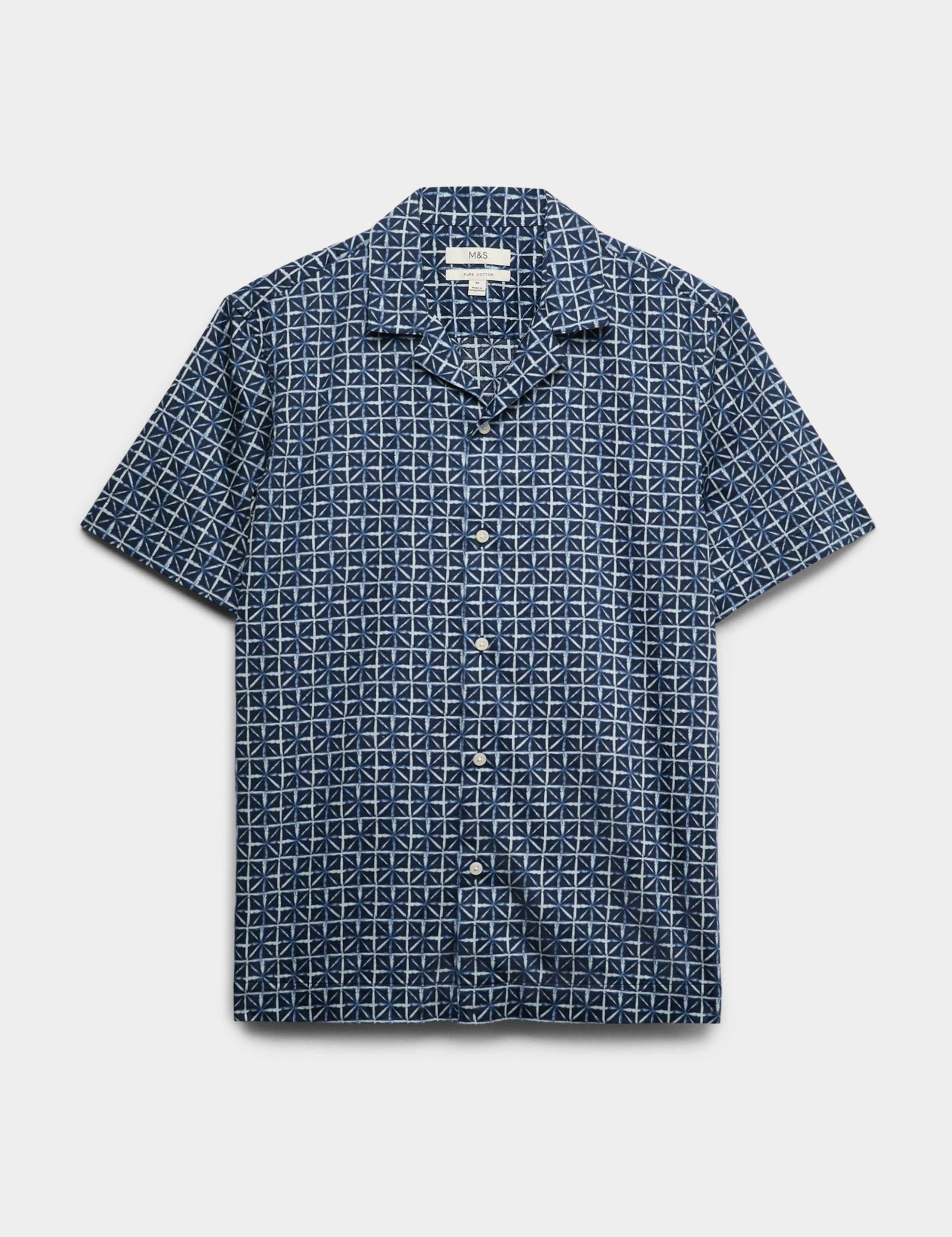 Pure Cotton Geometric Shirt 2 of 5