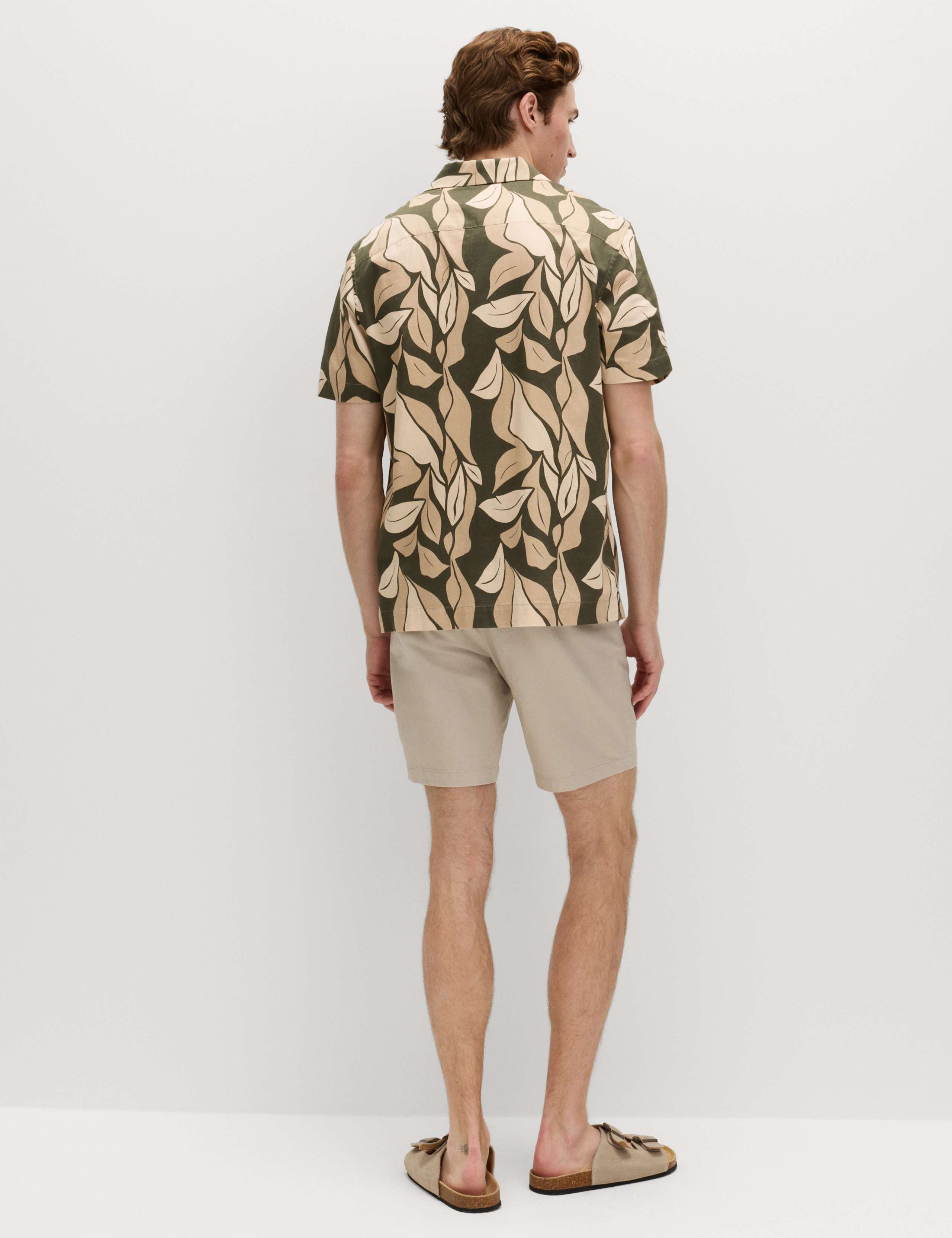 Pure Cotton Floral Short Sleeve Shirt 4 of 5