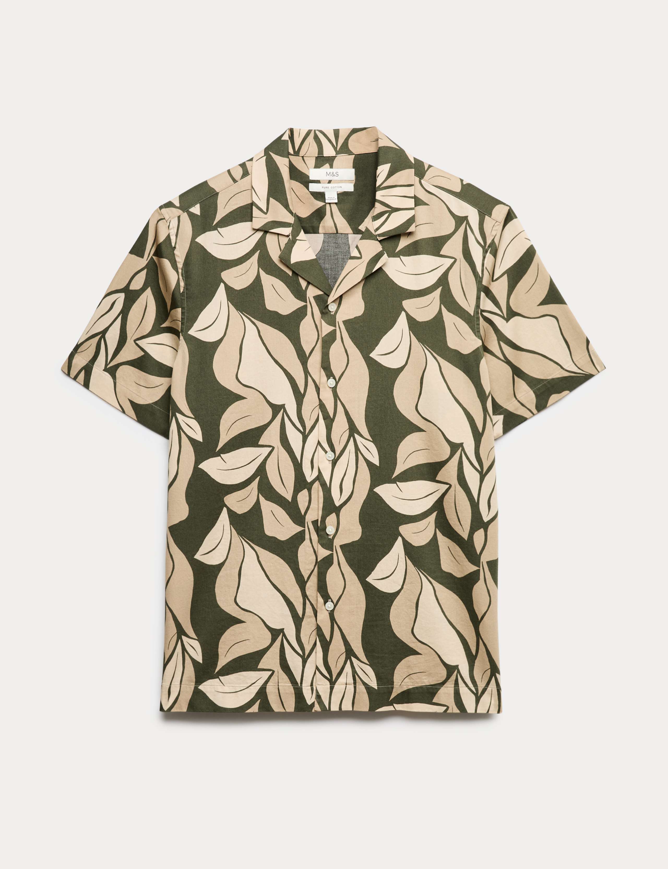 Pure Cotton Floral Short Sleeve Shirt 2 of 5