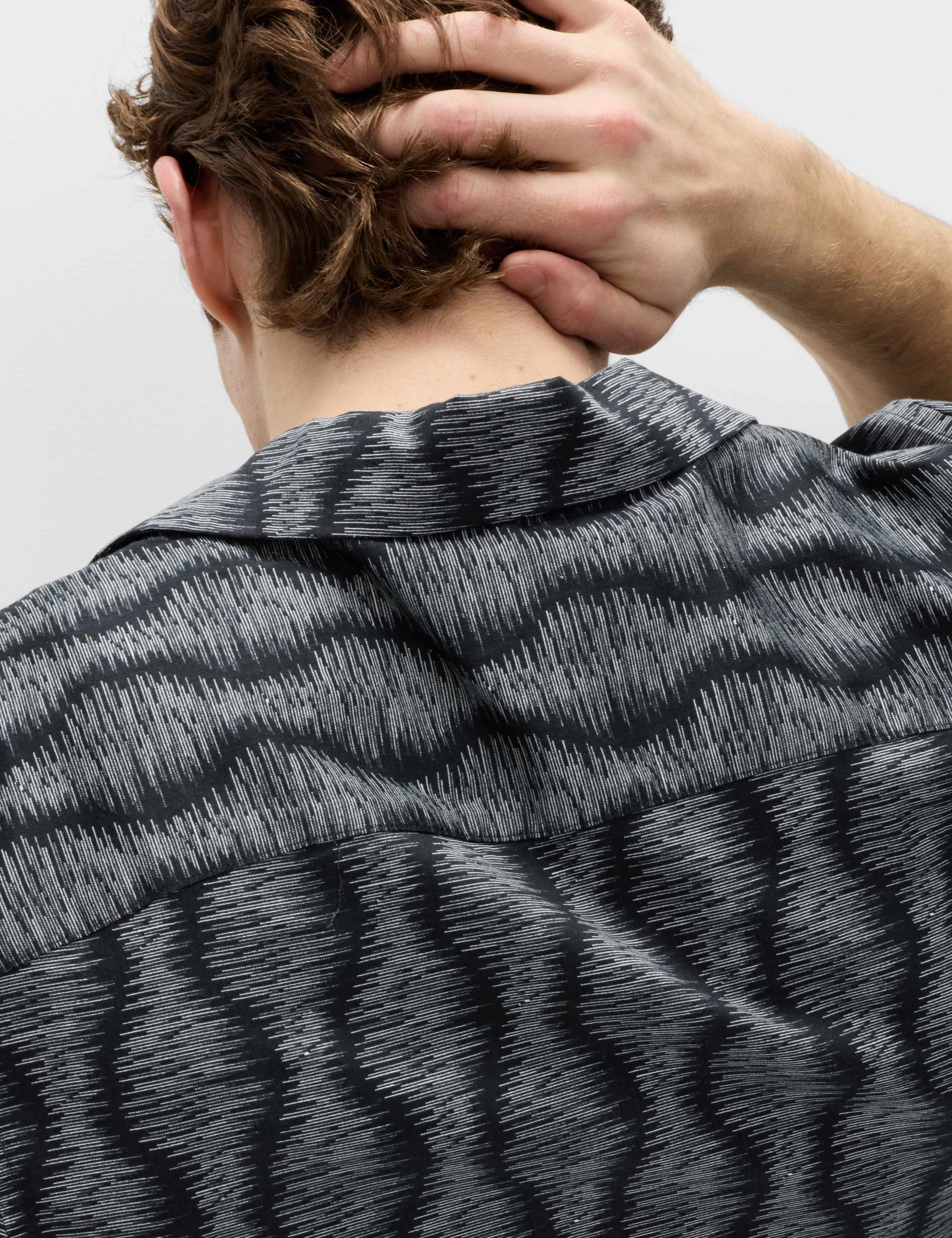 Pure Cotton Geometric Short Sleeve Shirt 3 of 6