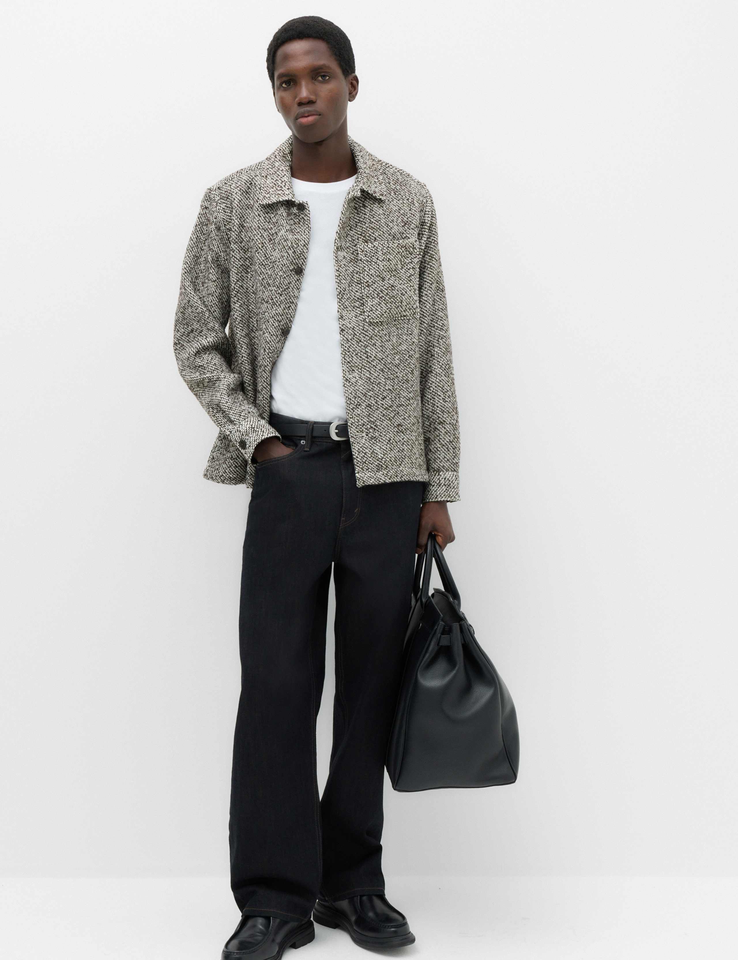 Textured Regular Fit Overshirt 6 of 7