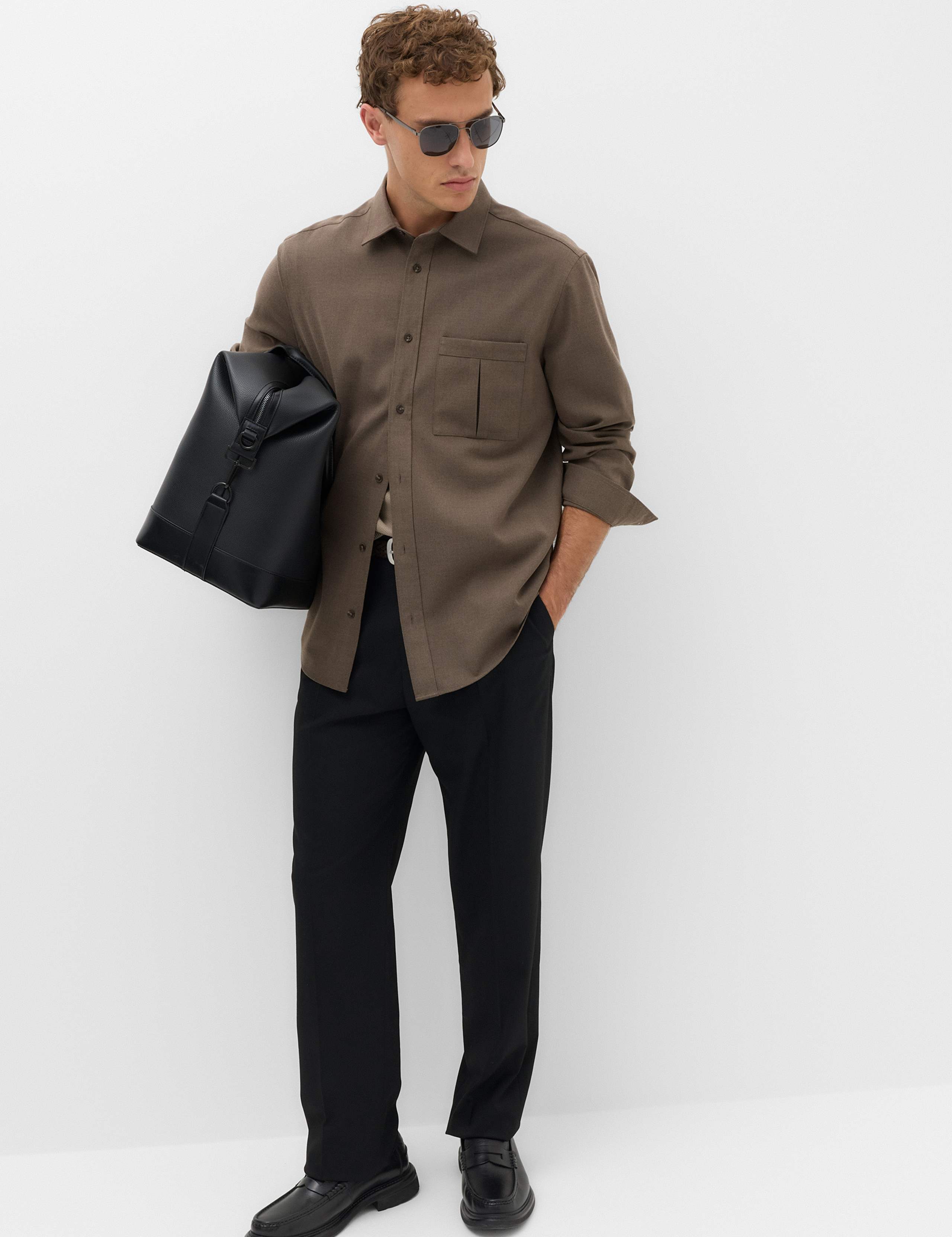Regular Fit Flannel Overshirt 6 of 6