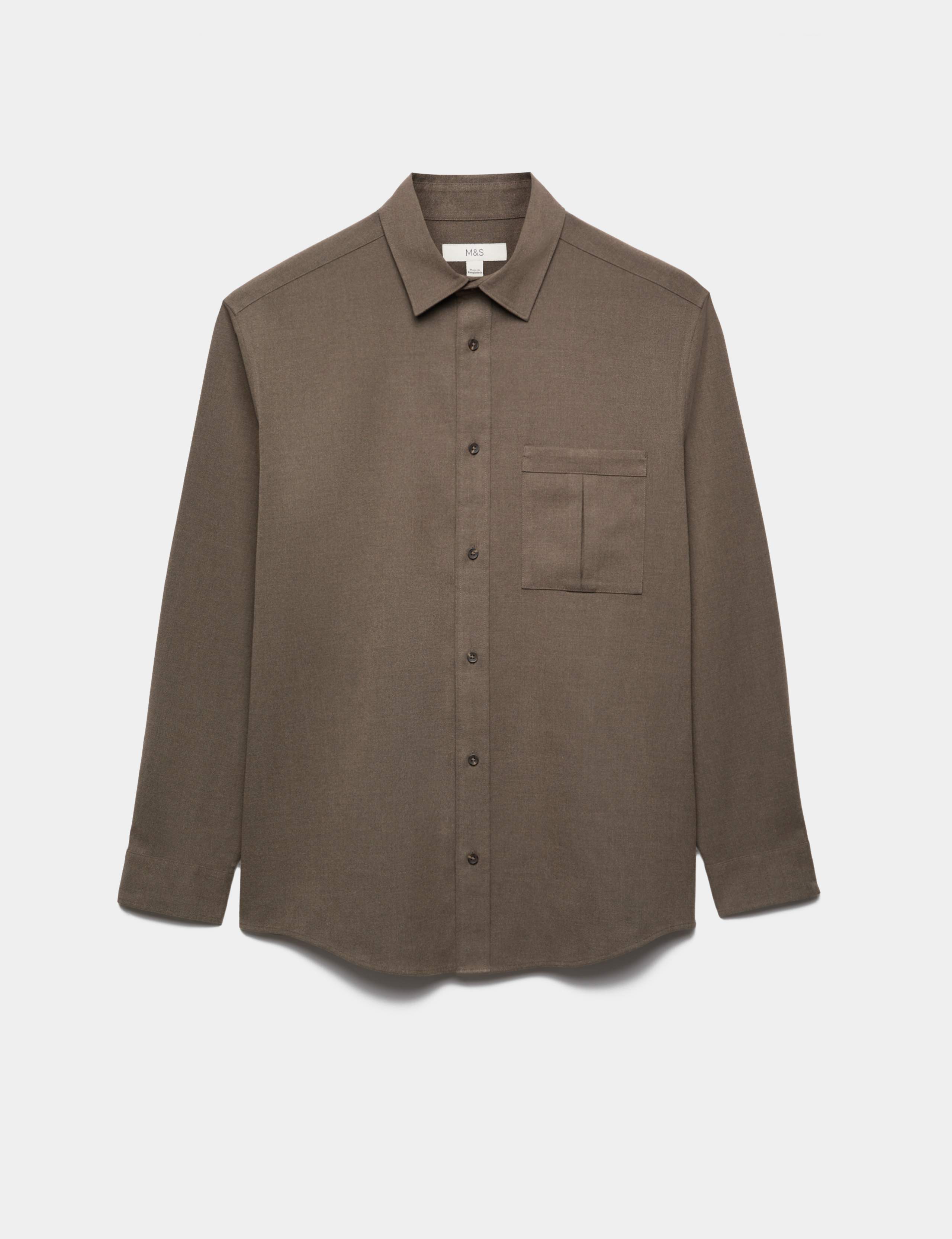 Regular Fit Flannel Overshirt 2 of 6