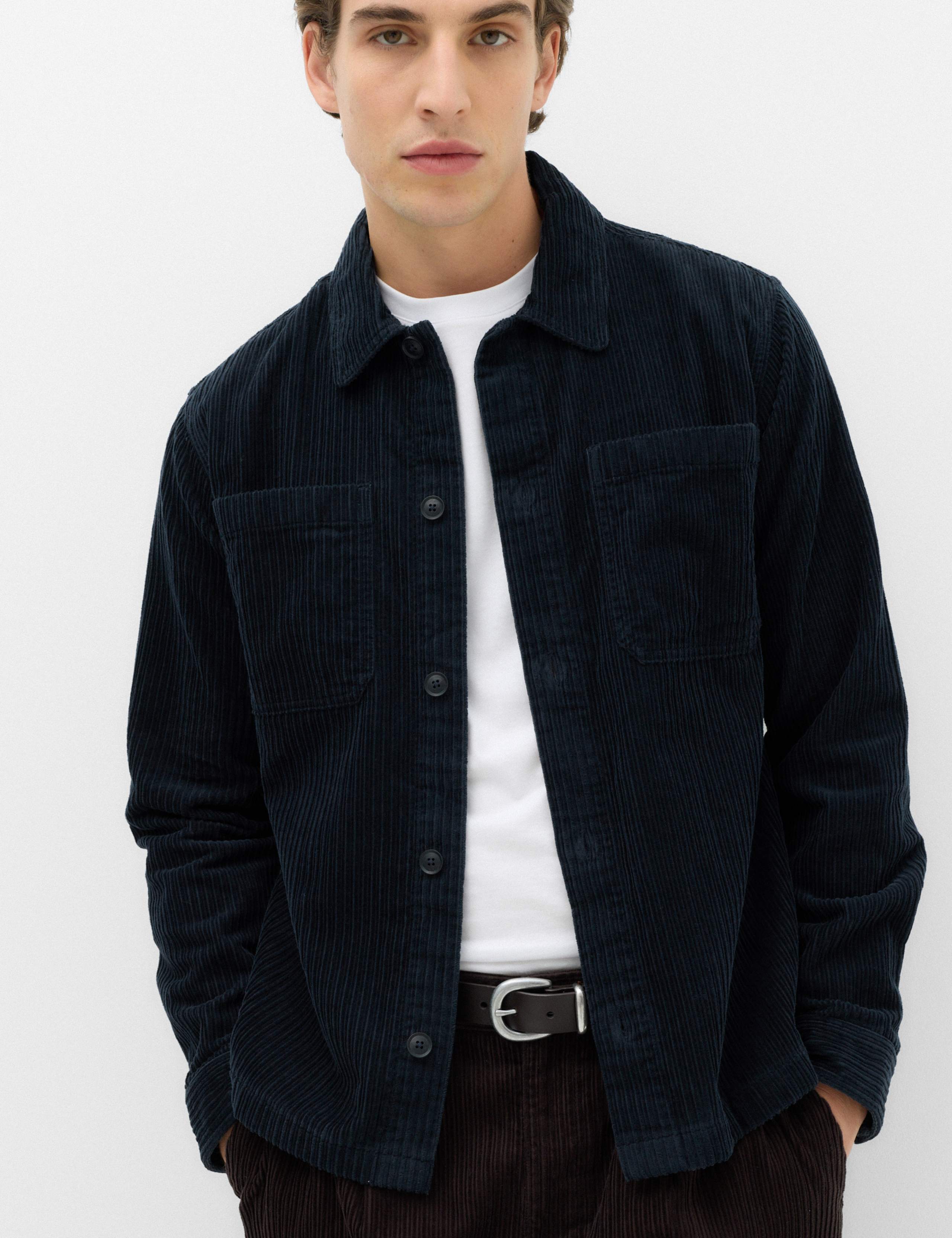 Pure Cotton Variegated Cord Overshirt 7 of 7