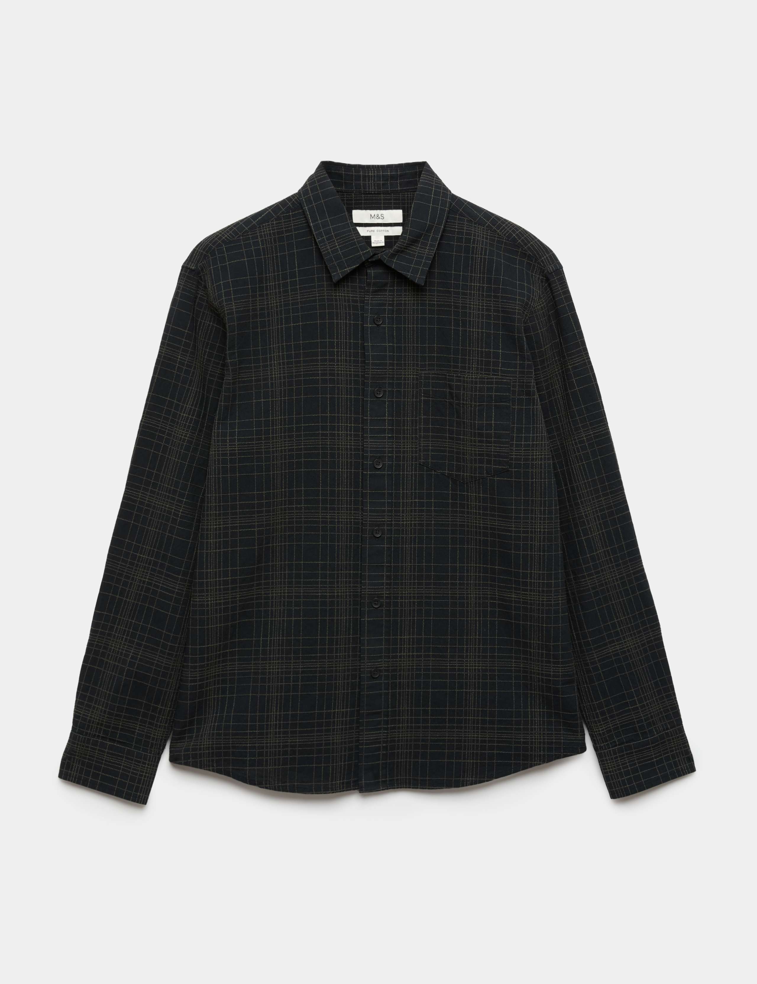 Pure Cotton Textured Check Shirt 2 of 5