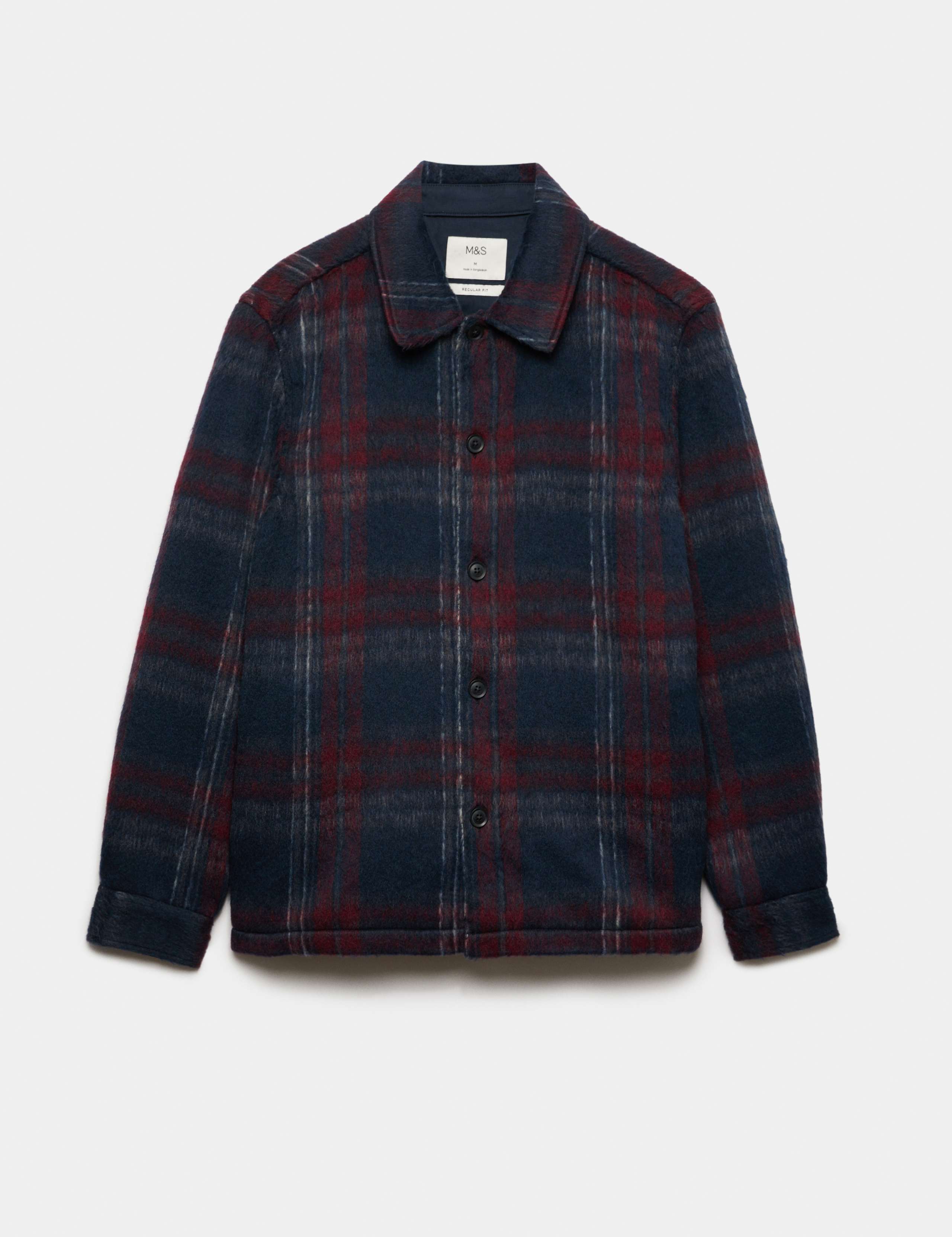 Regular Fit Check Overshirt 2 of 7