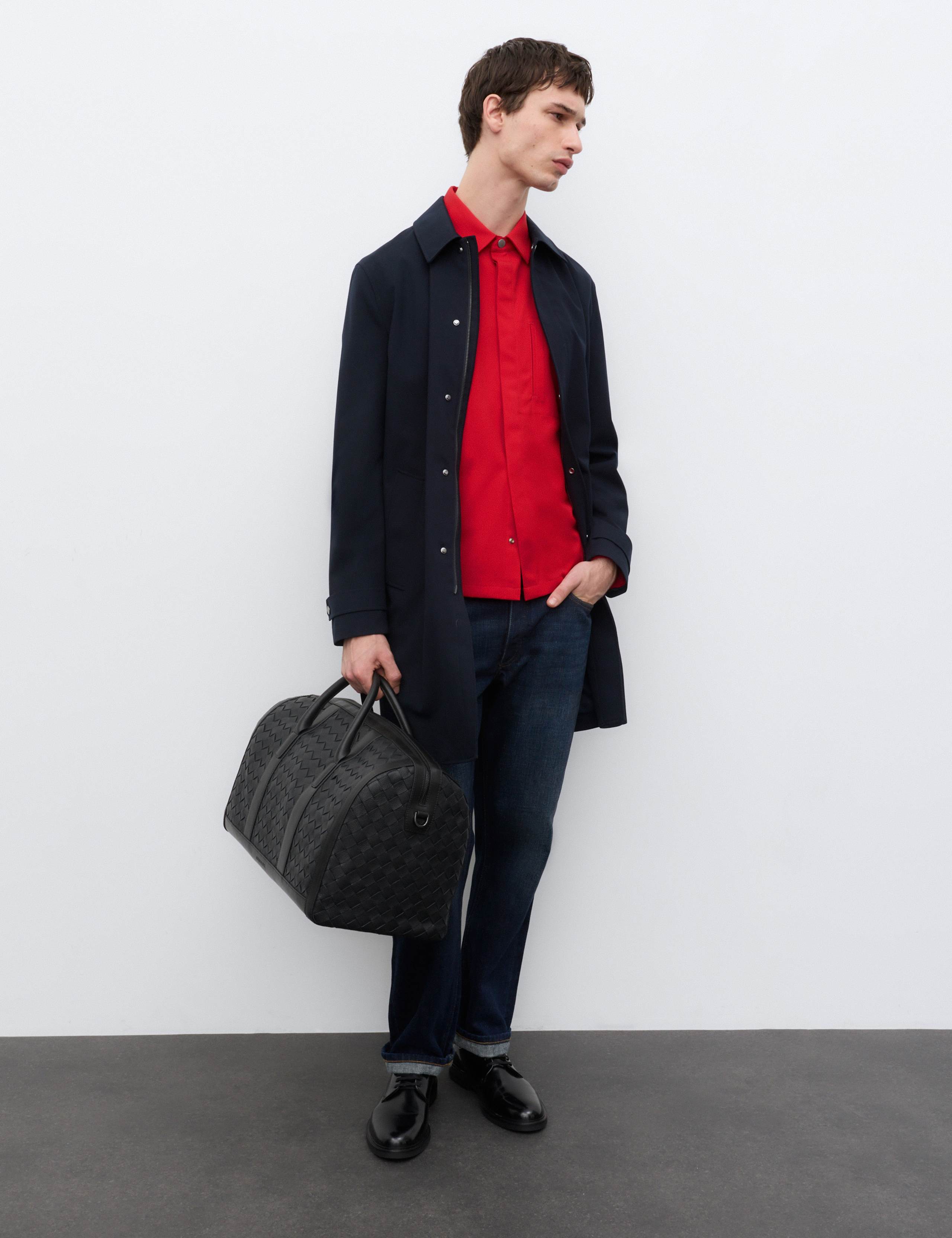 Wool Blend Twill Utility Overshirt 3 of 6