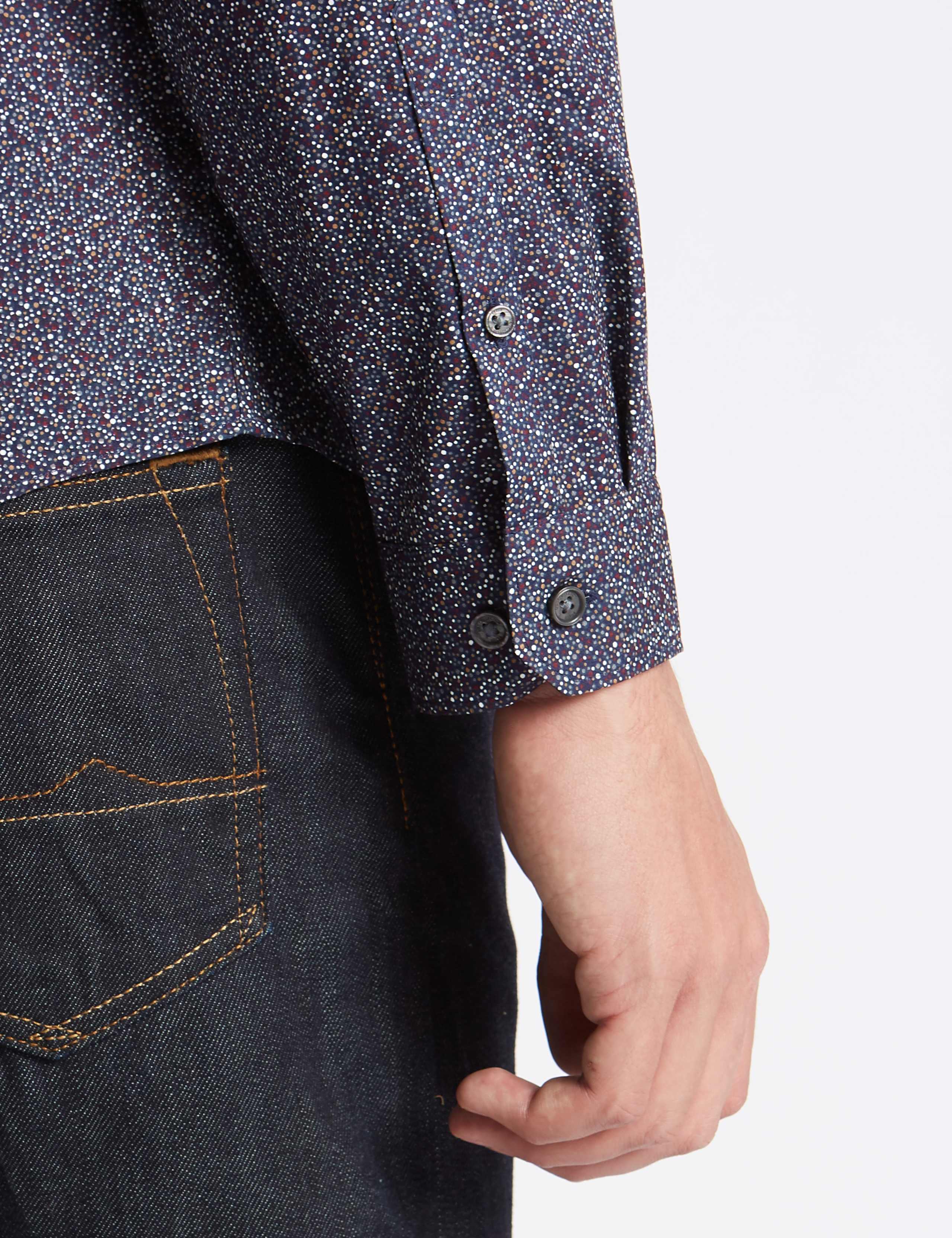 Pure Cotton Slim Fit Printed Shirt 6 of 6