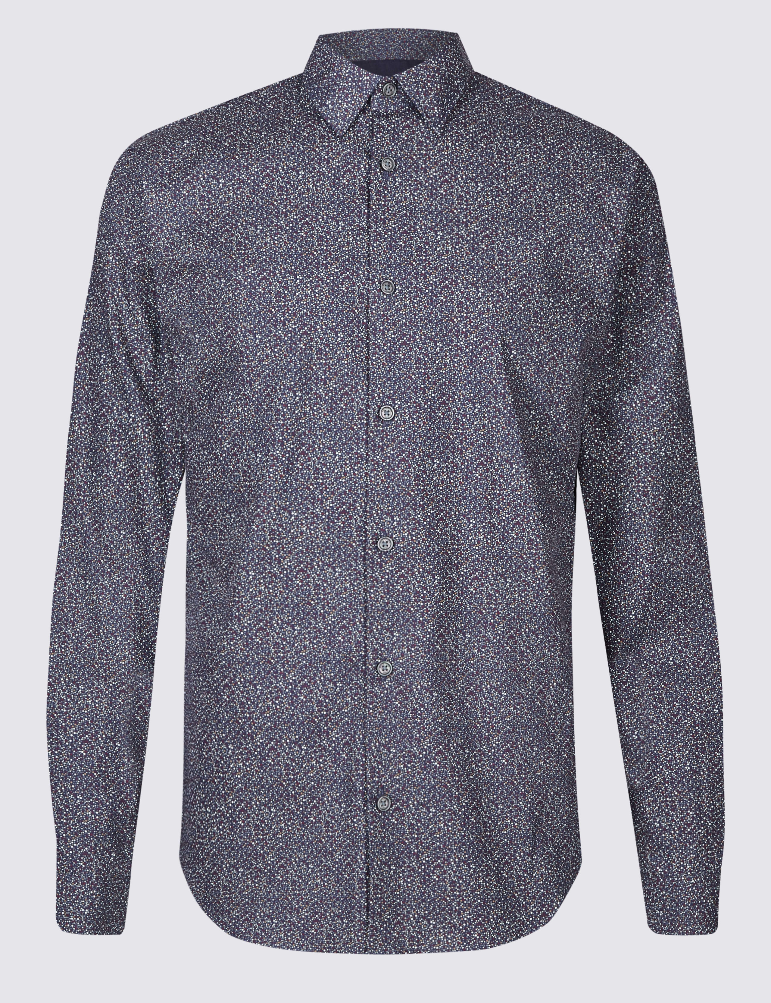 Pure Cotton Slim Fit Printed Shirt 2 of 6