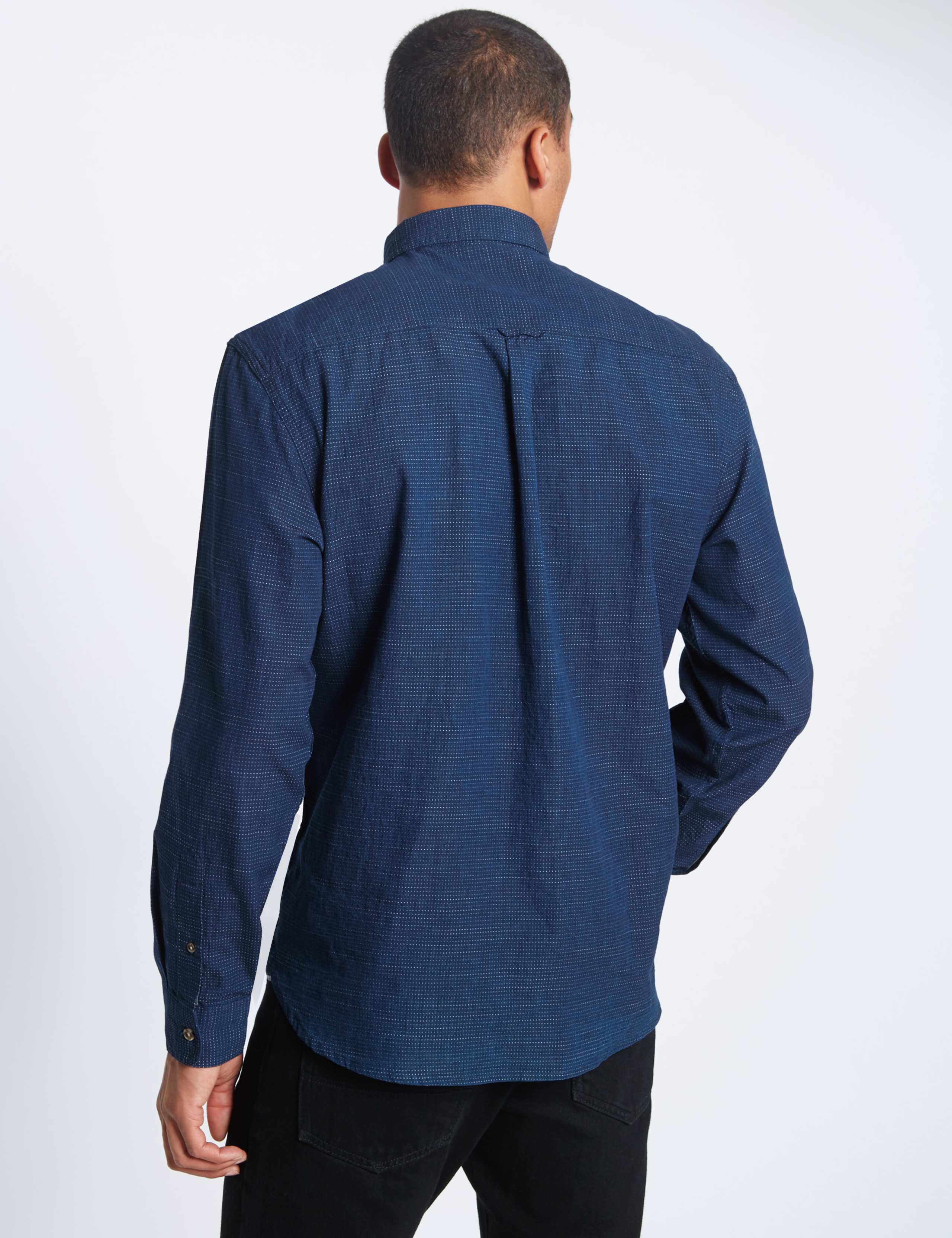 Pure Cotton Chambray Shirt 3 of 4