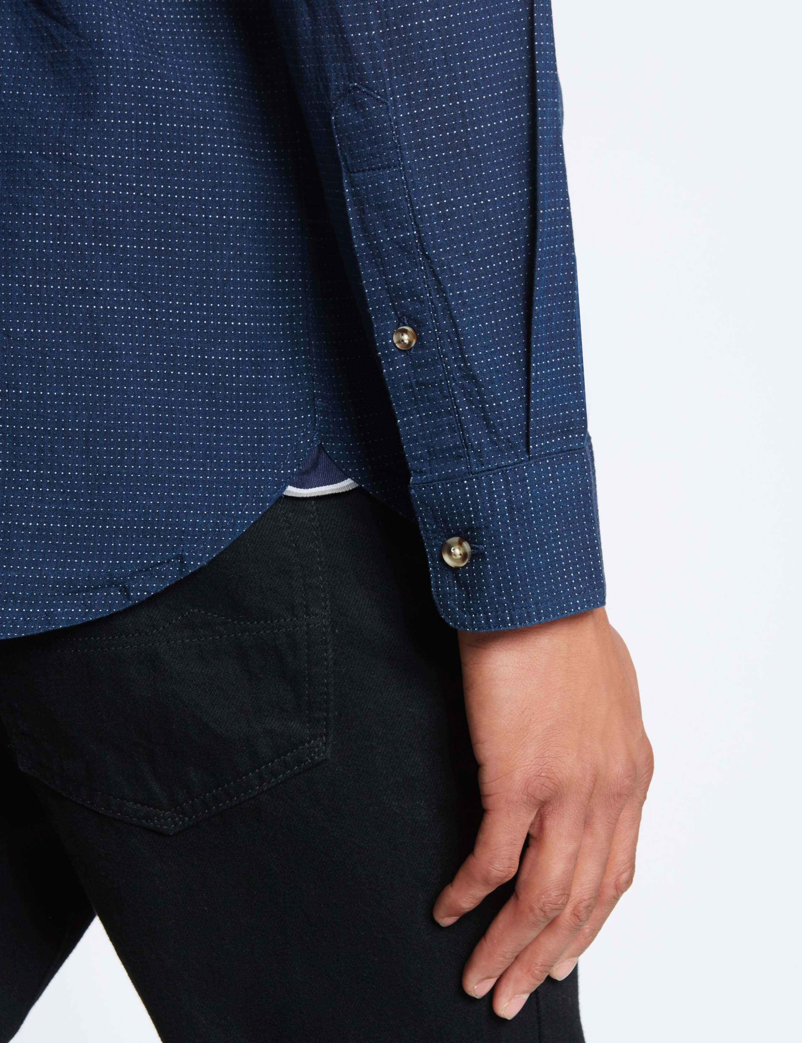 Pure Cotton Chambray Shirt 4 of 4