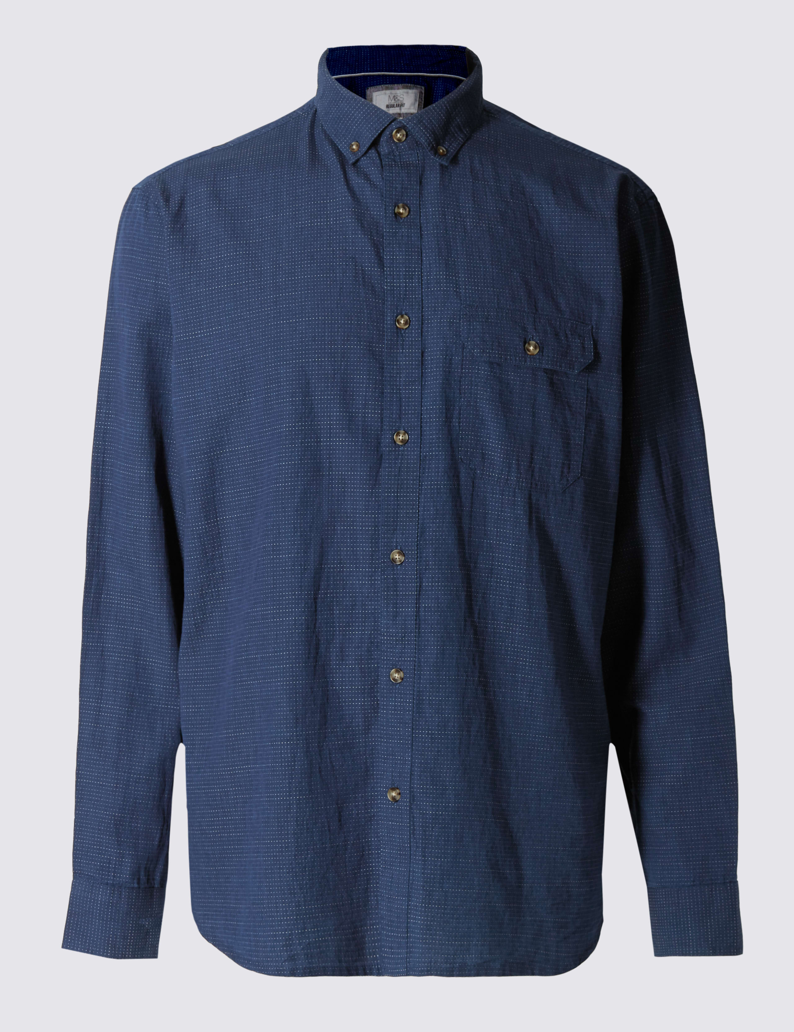 Pure Cotton Chambray Shirt 2 of 4