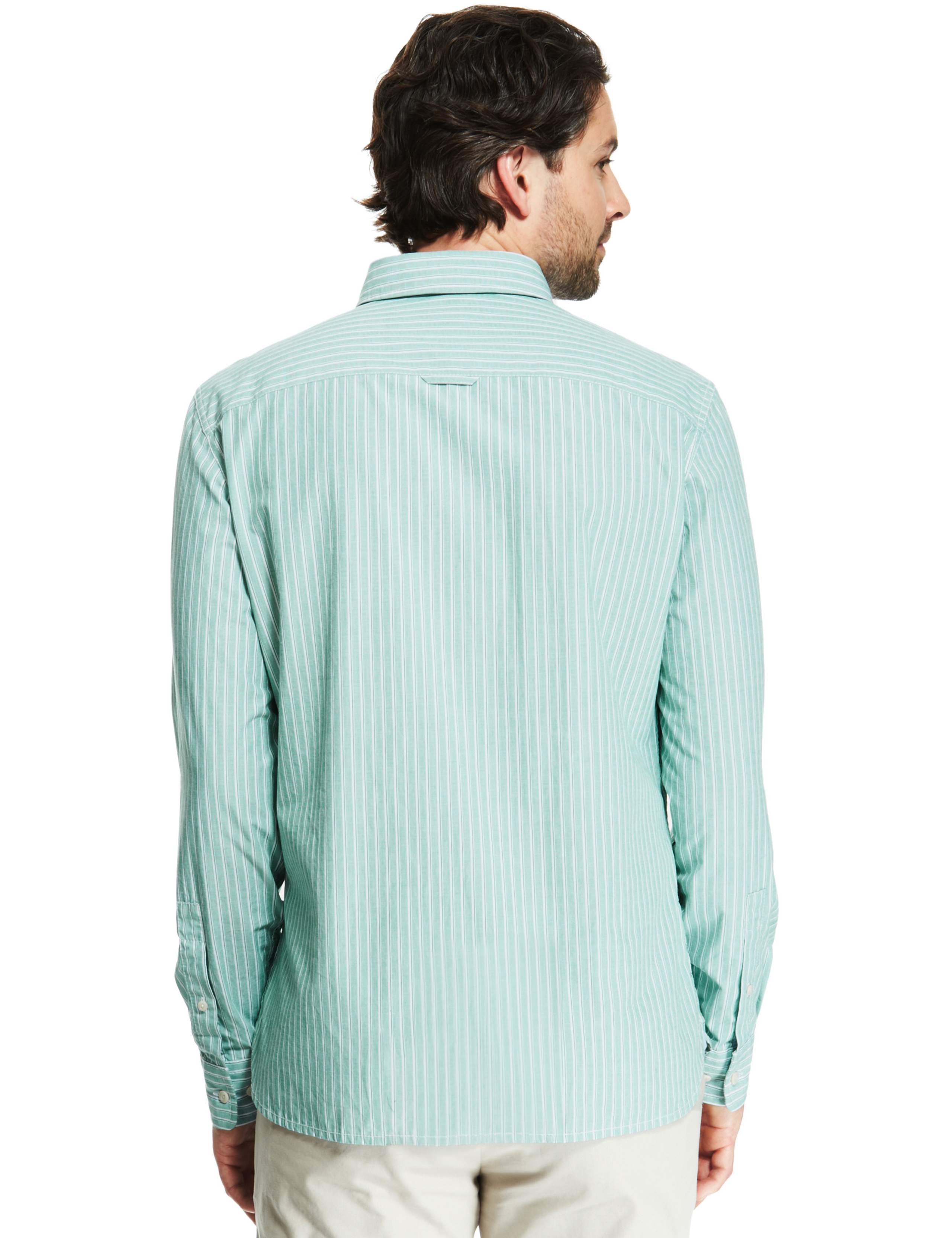 Pure Cotton Tailored Fit Striped Shirt 3 of 3