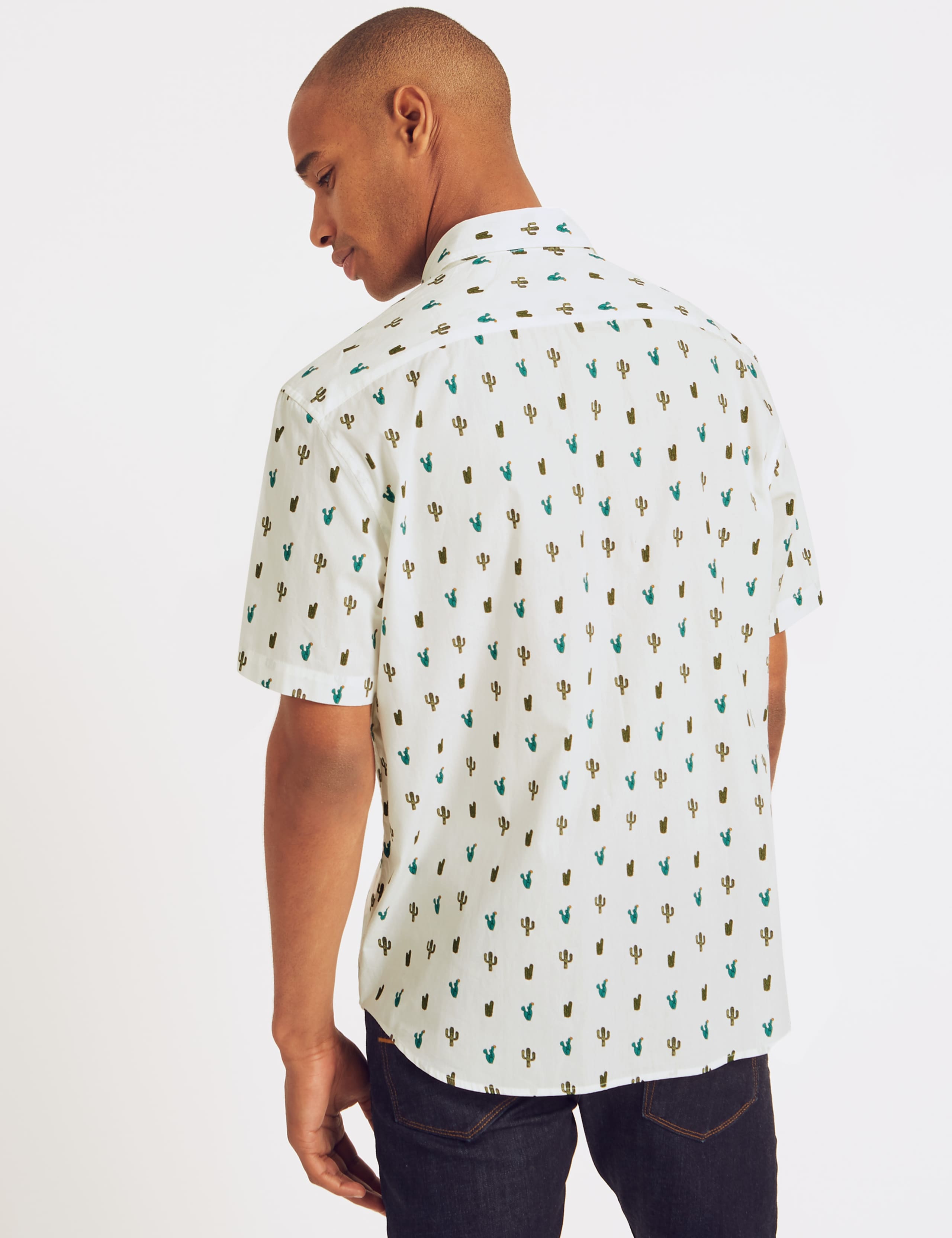 Pure Cotton Cactus Print Shirt 4 of 5