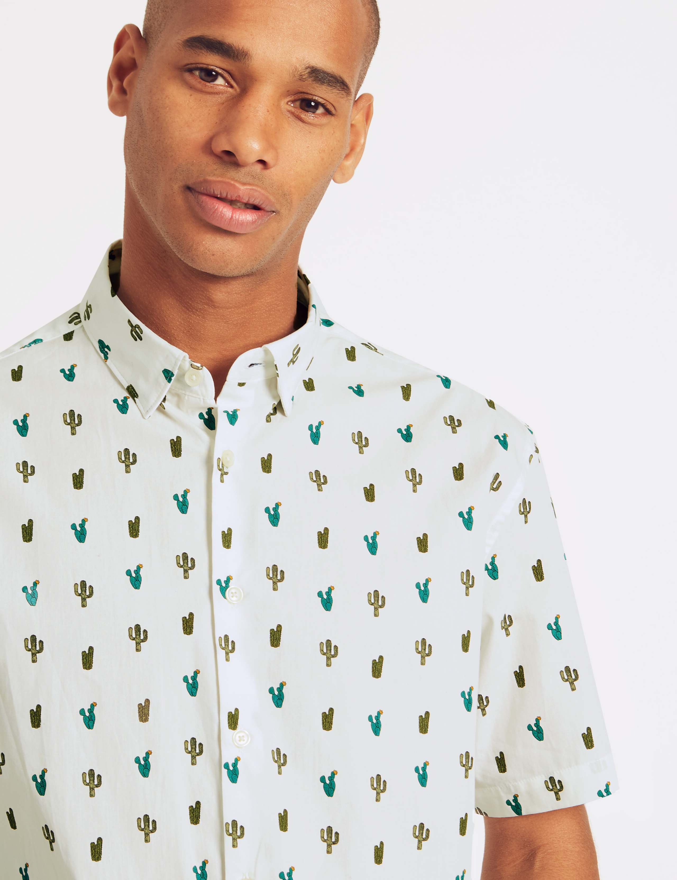 Pure Cotton Cactus Print Shirt 5 of 5