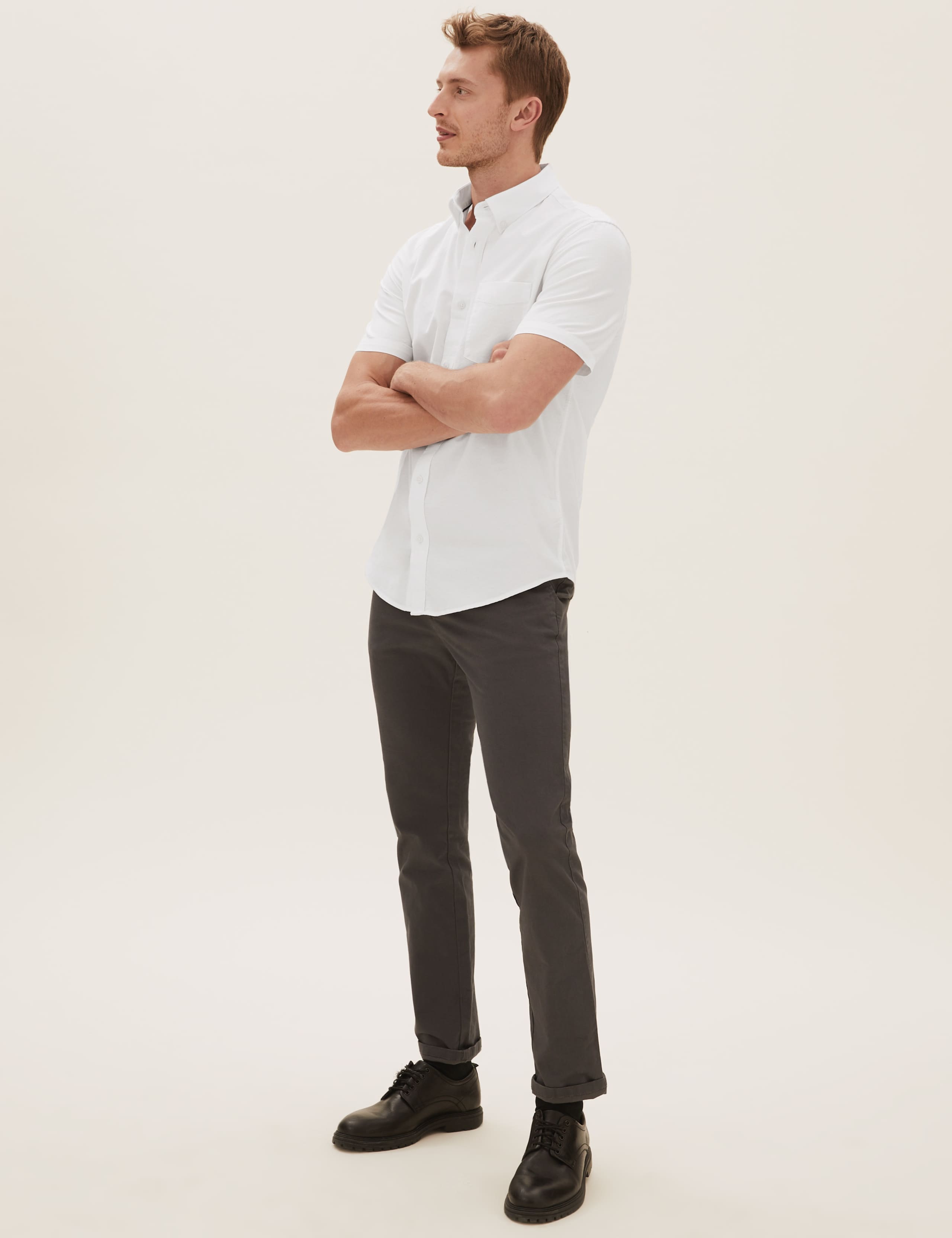 Slim Pure Cotton Oxford Shirt 3 of 4