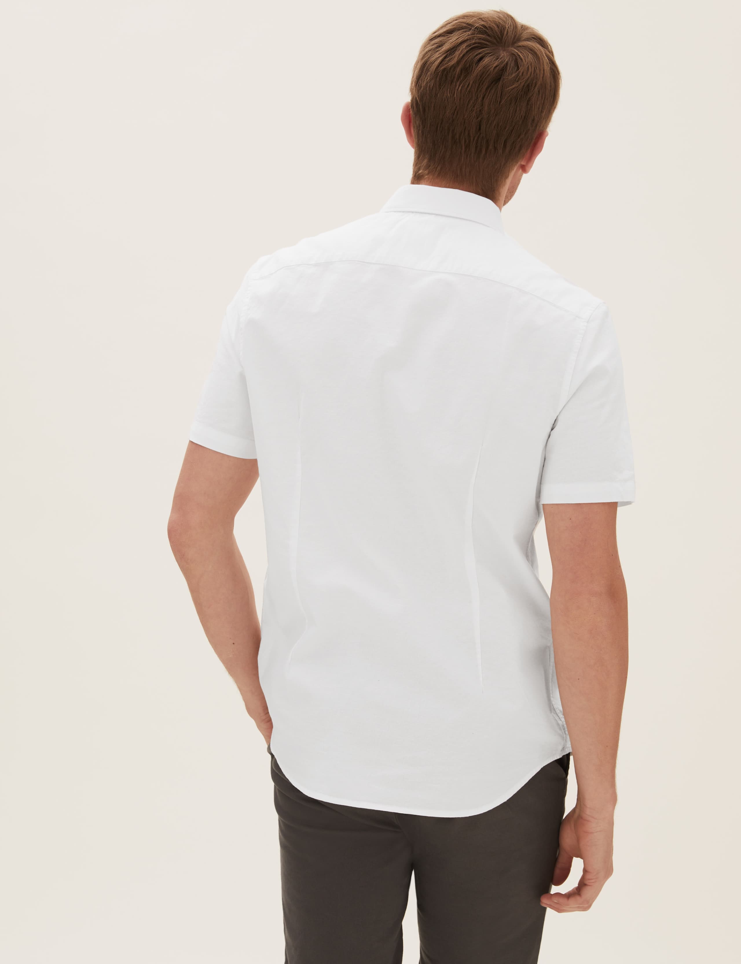 Slim Pure Cotton Oxford Shirt 4 of 4