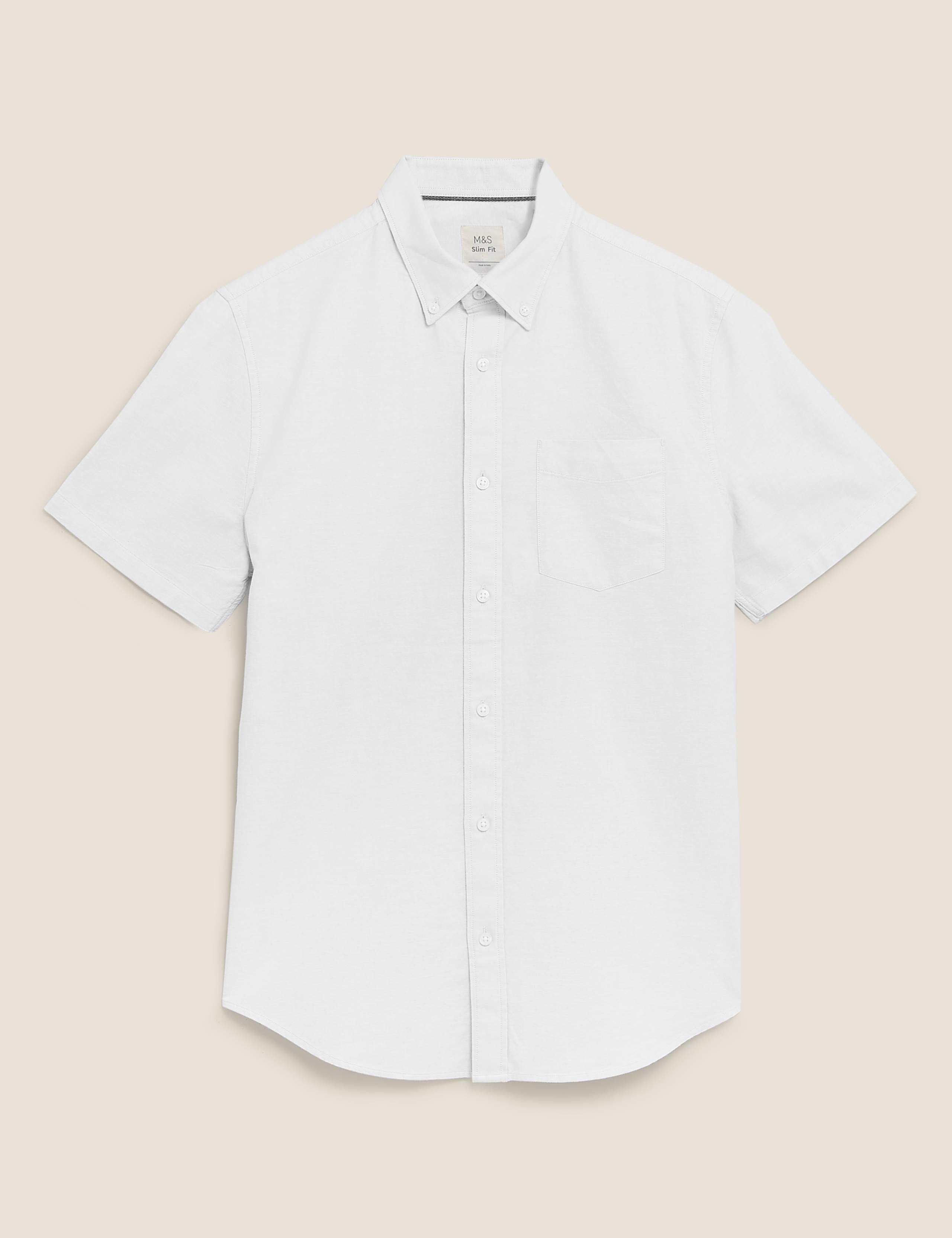Slim Pure Cotton Oxford Shirt 2 of 4