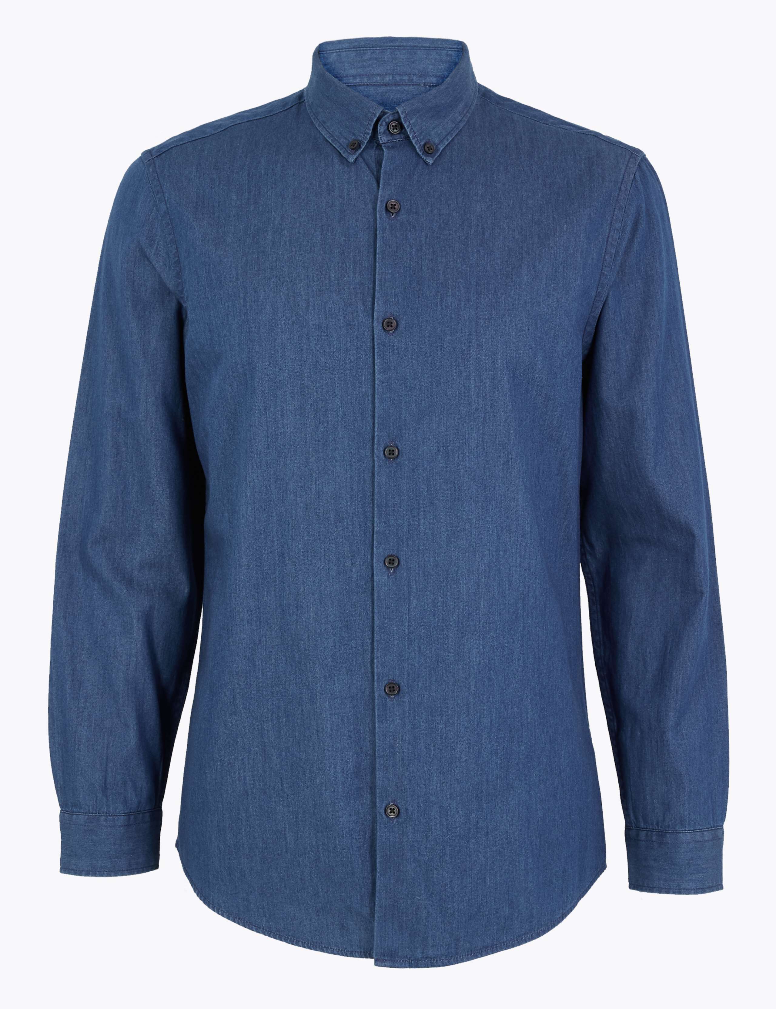 Pure Cotton Denim Shirt 2 of 4