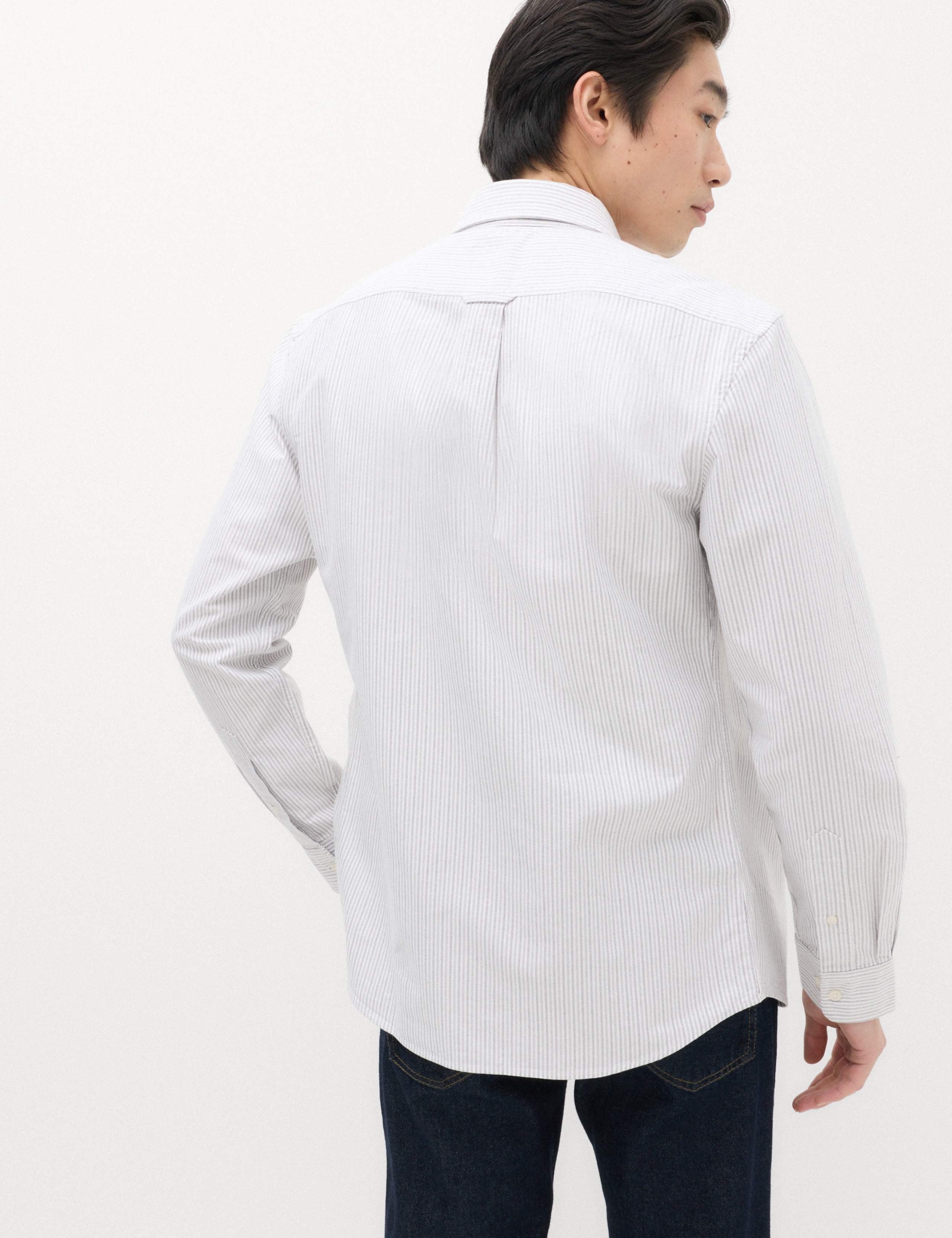 Regular Fit Pure Cotton Striped Shirt 5 of 6