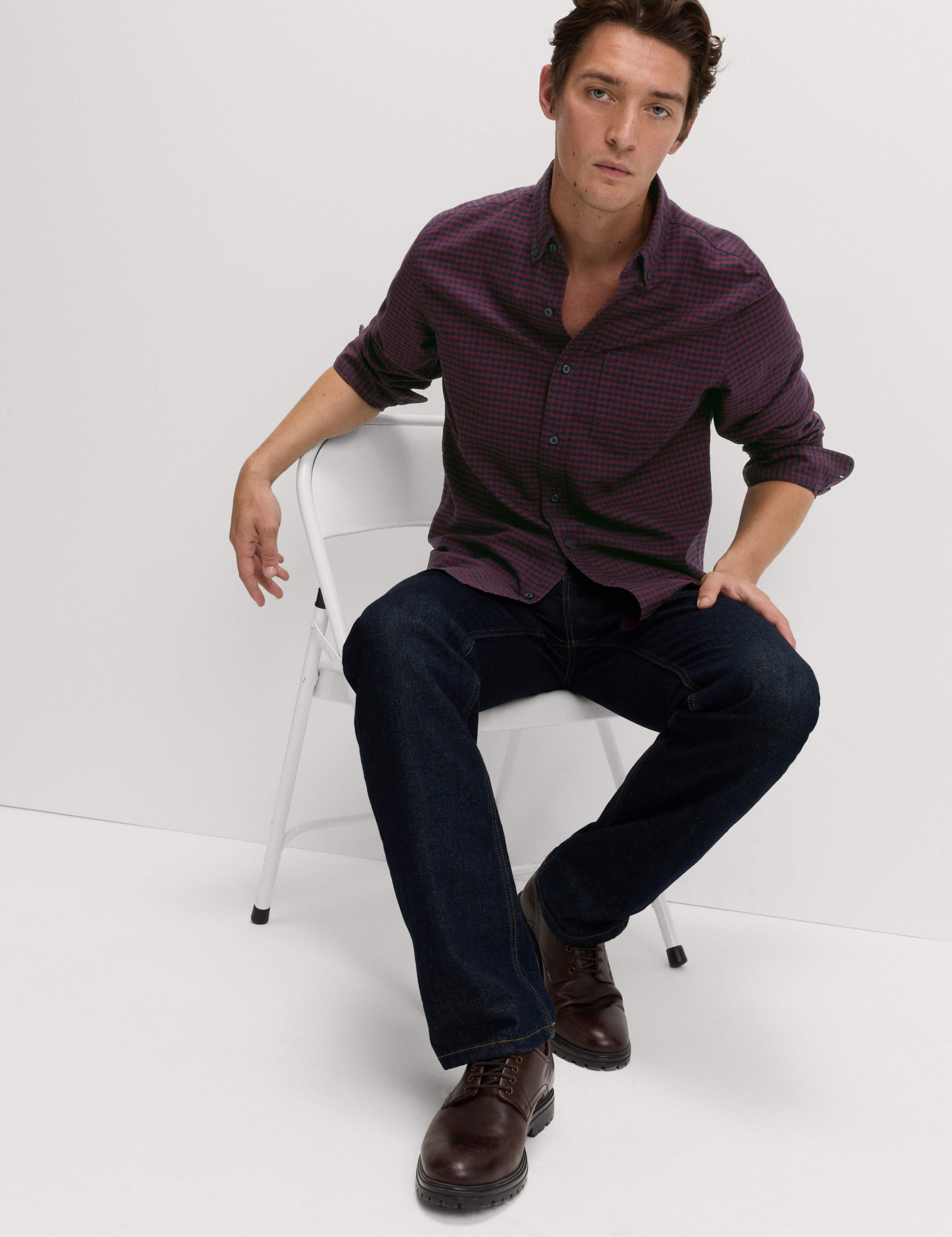 Ultimate Pure Cotton Check Oxford Shirt 3 of 5