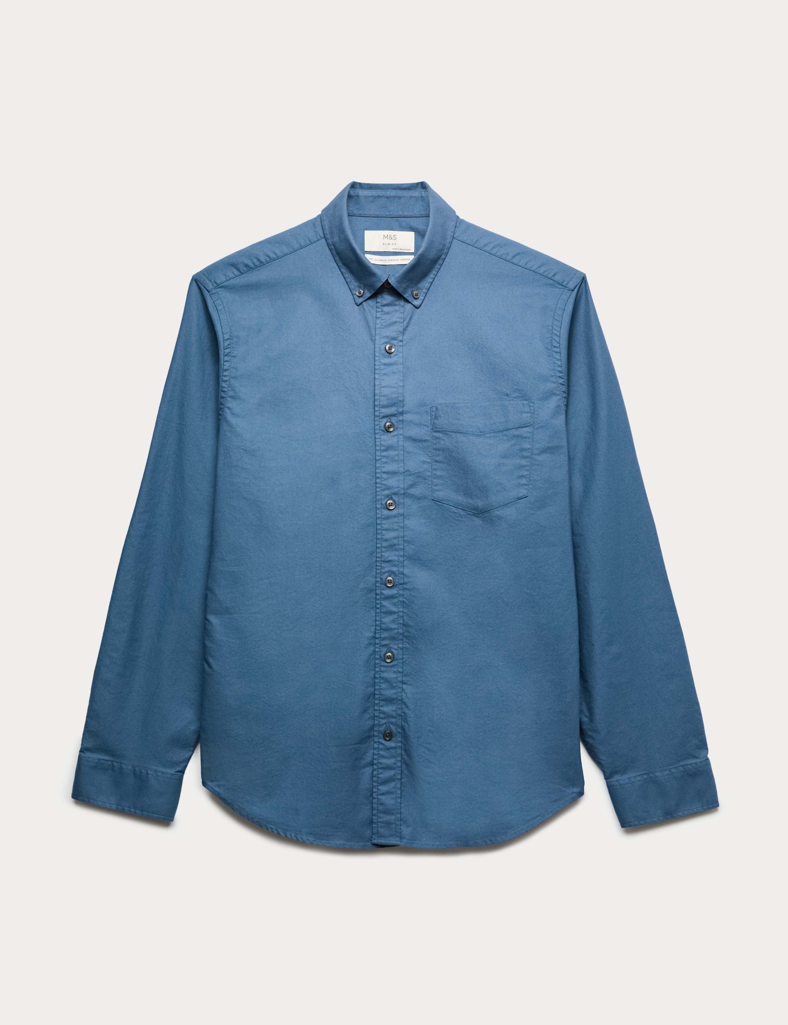 Slim Fit Ultimate Cotton Rich Stretch Oxford Shirt 2 of 5