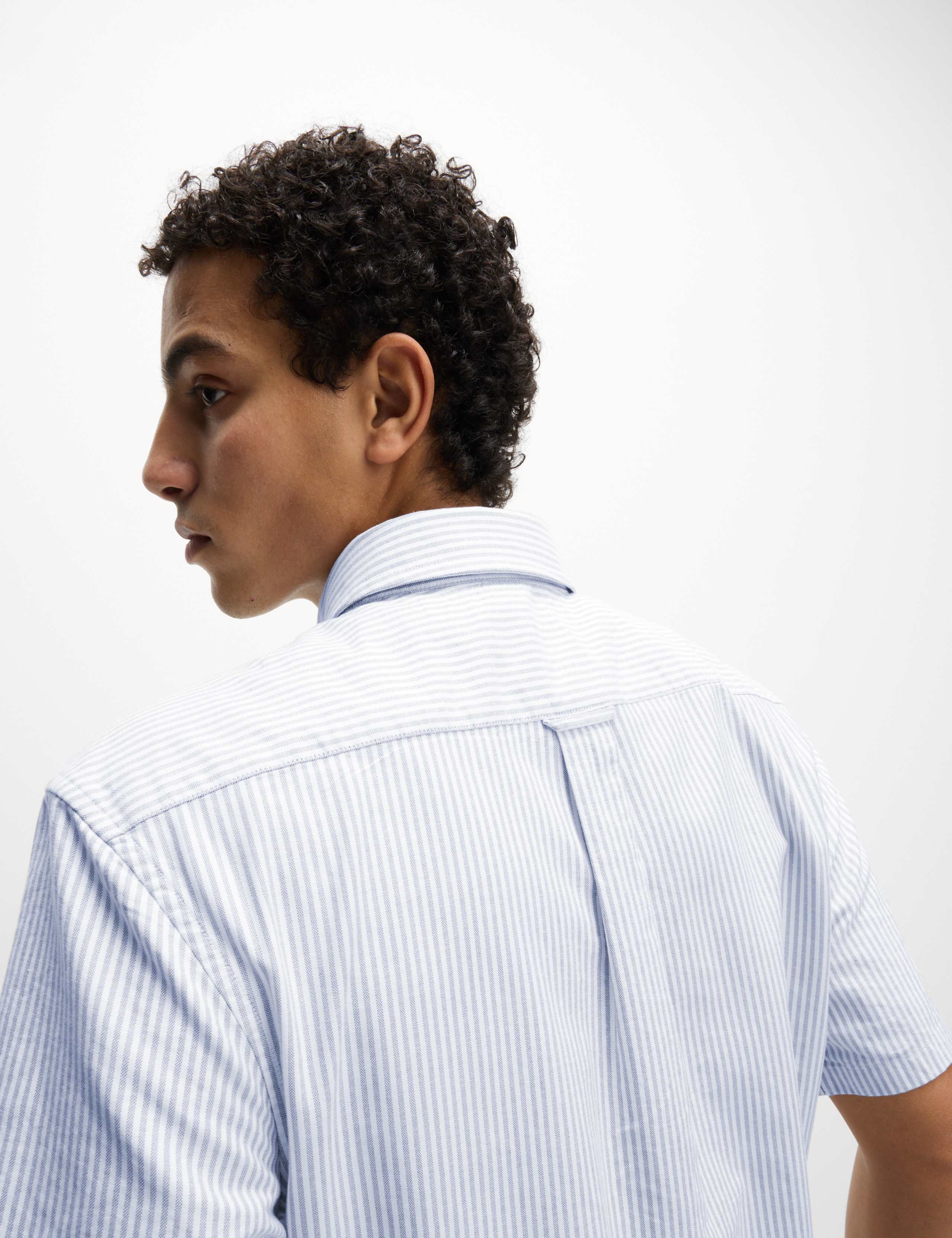 Ultimate Pure Cotton Striped Oxford Shirt 7 of 7