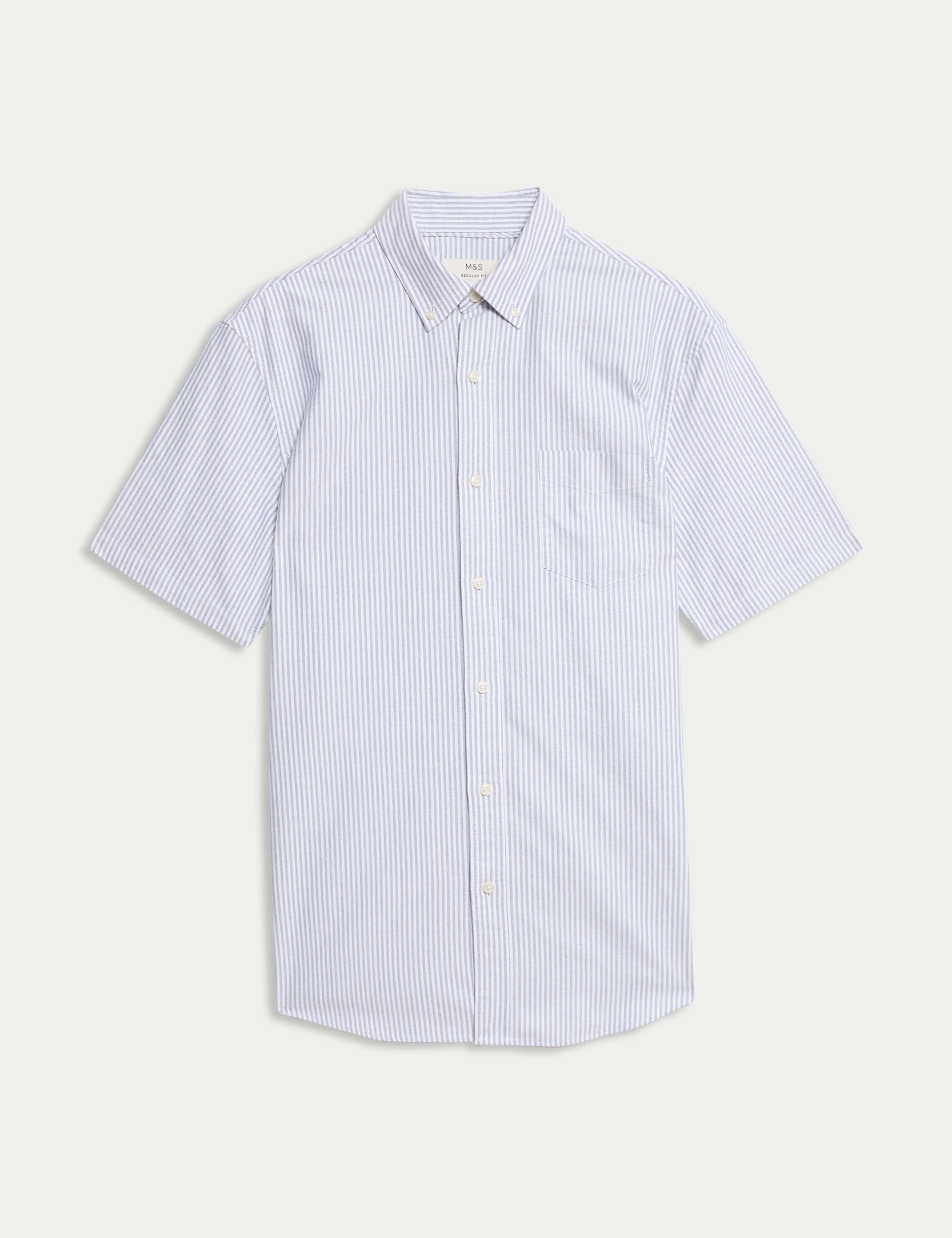 Ultimate Pure Cotton Striped Oxford Shirt 2 of 7