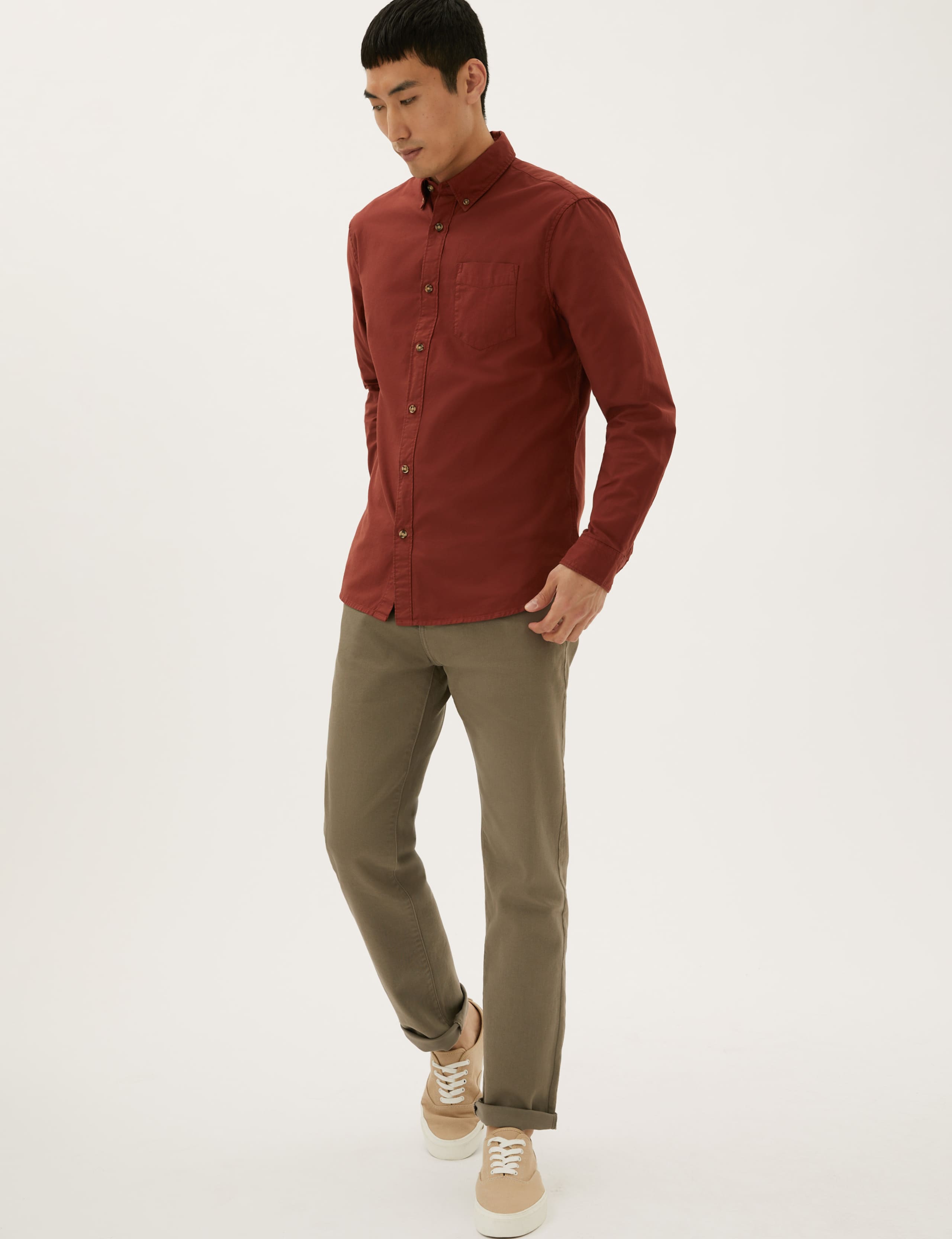 Pure Cotton Oxford Shirt 3 of 4