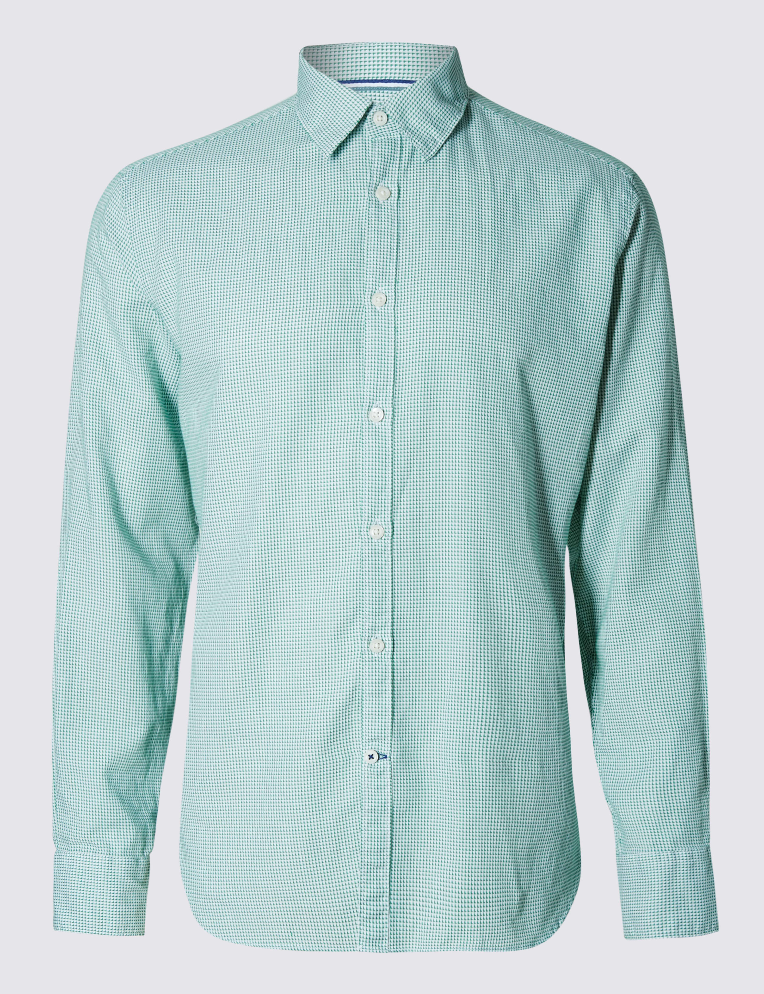 Italian Fabric Pure Cotton Tailored Fit Shirt 2 of 5