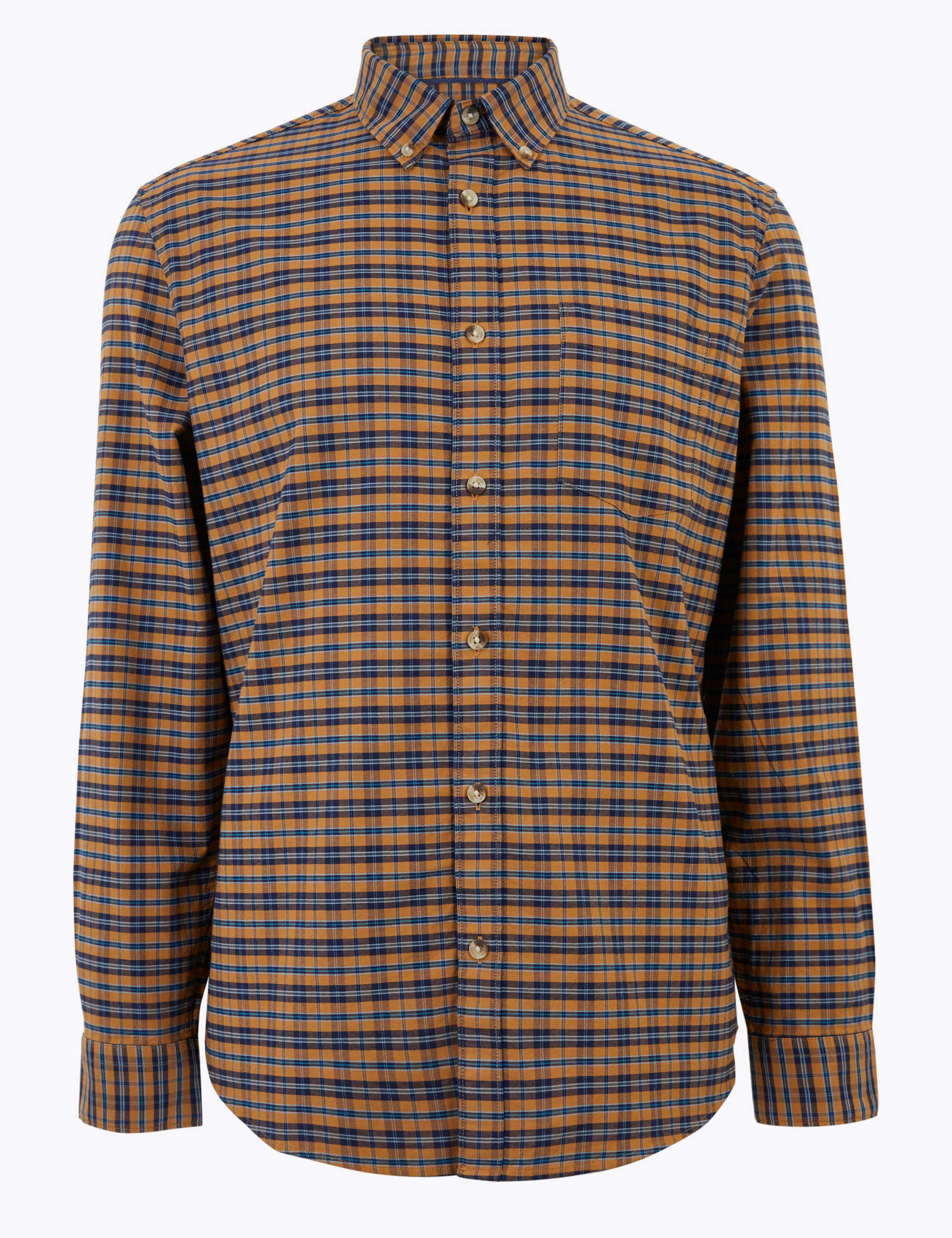 Pure Cotton Check Oxford Shirt 2 of 4