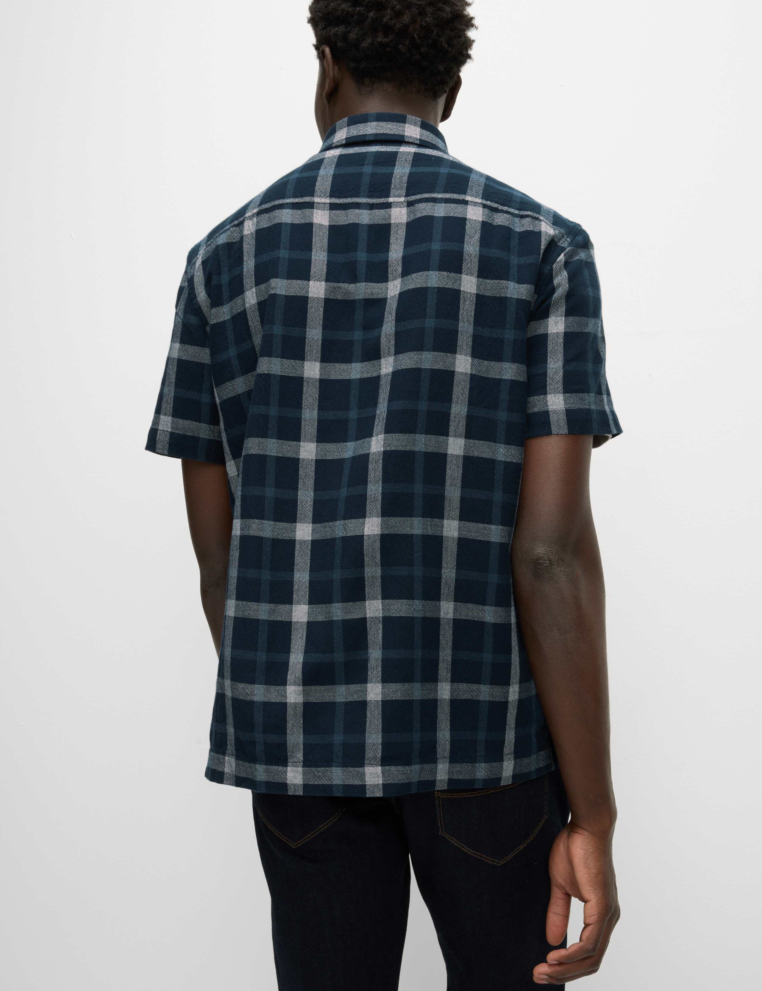 Regular Fit Pure Cotton Check Shirt 4 of 7