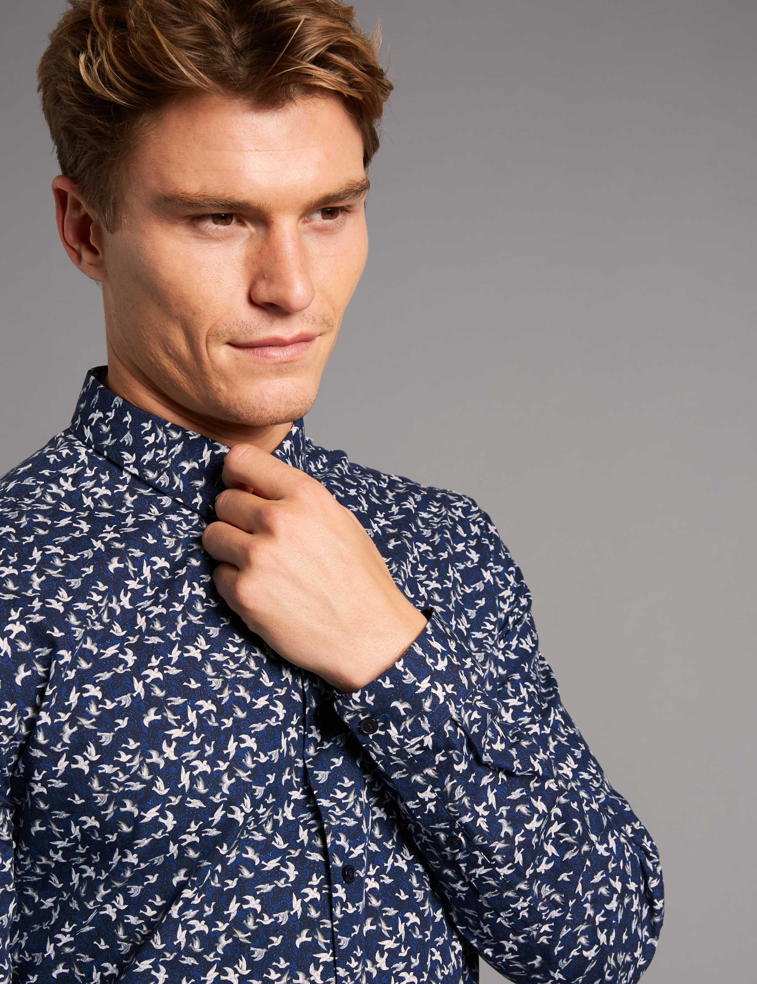 Italian Fabric Slim Fit Printed Shirt 5 of 5