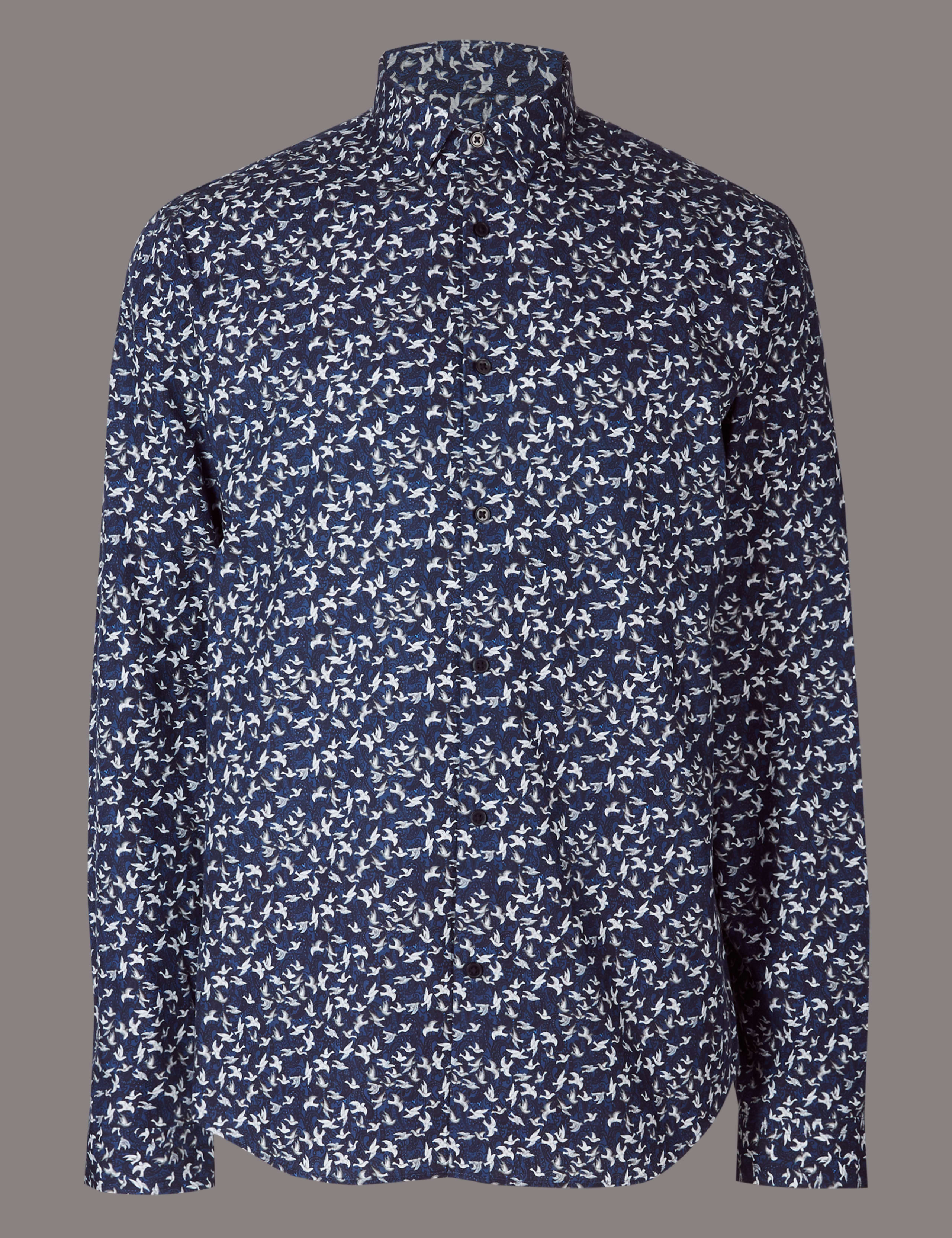 Italian Fabric Slim Fit Printed Shirt 2 of 5