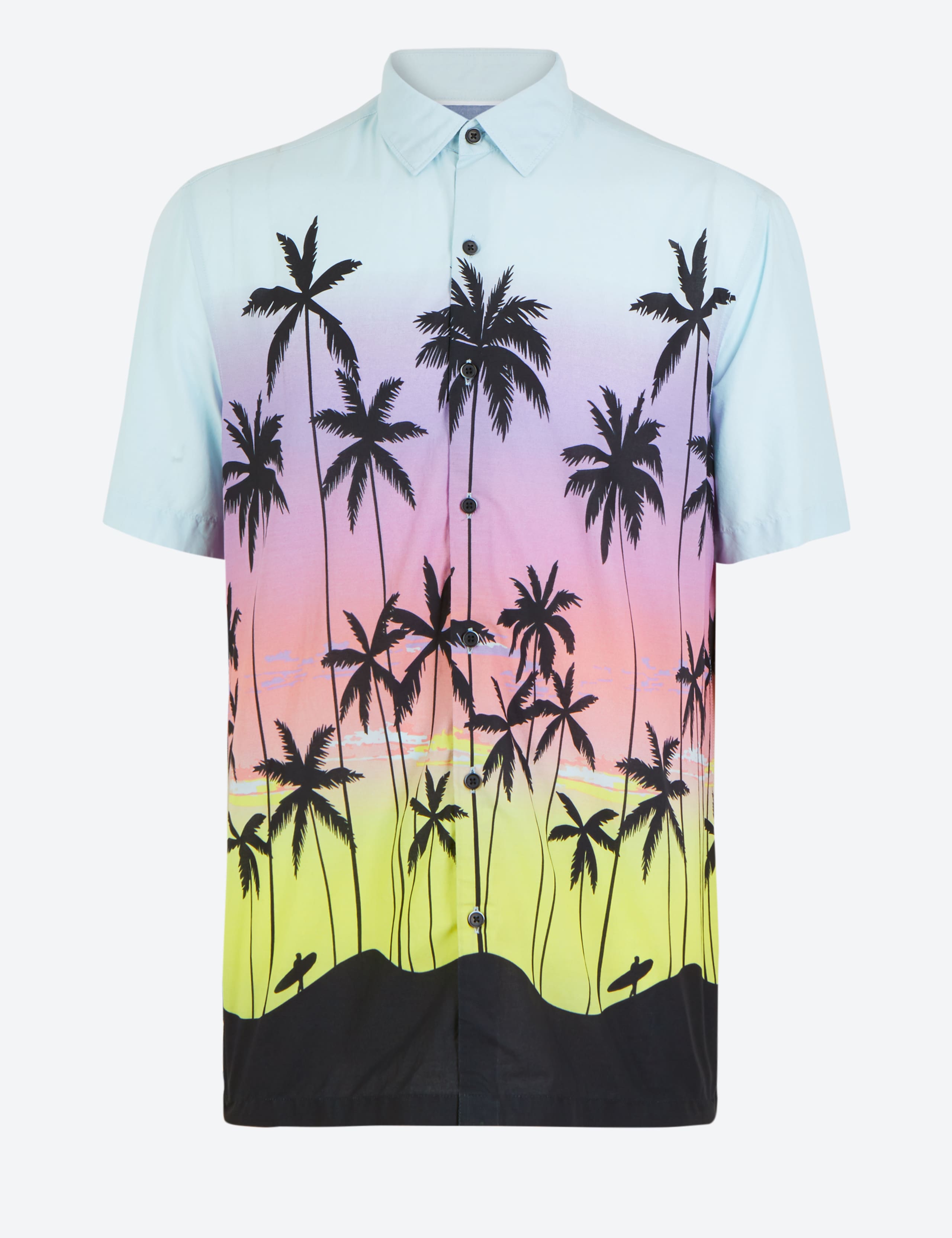 Cotton Rich Palm Print Shirt 2 of 5