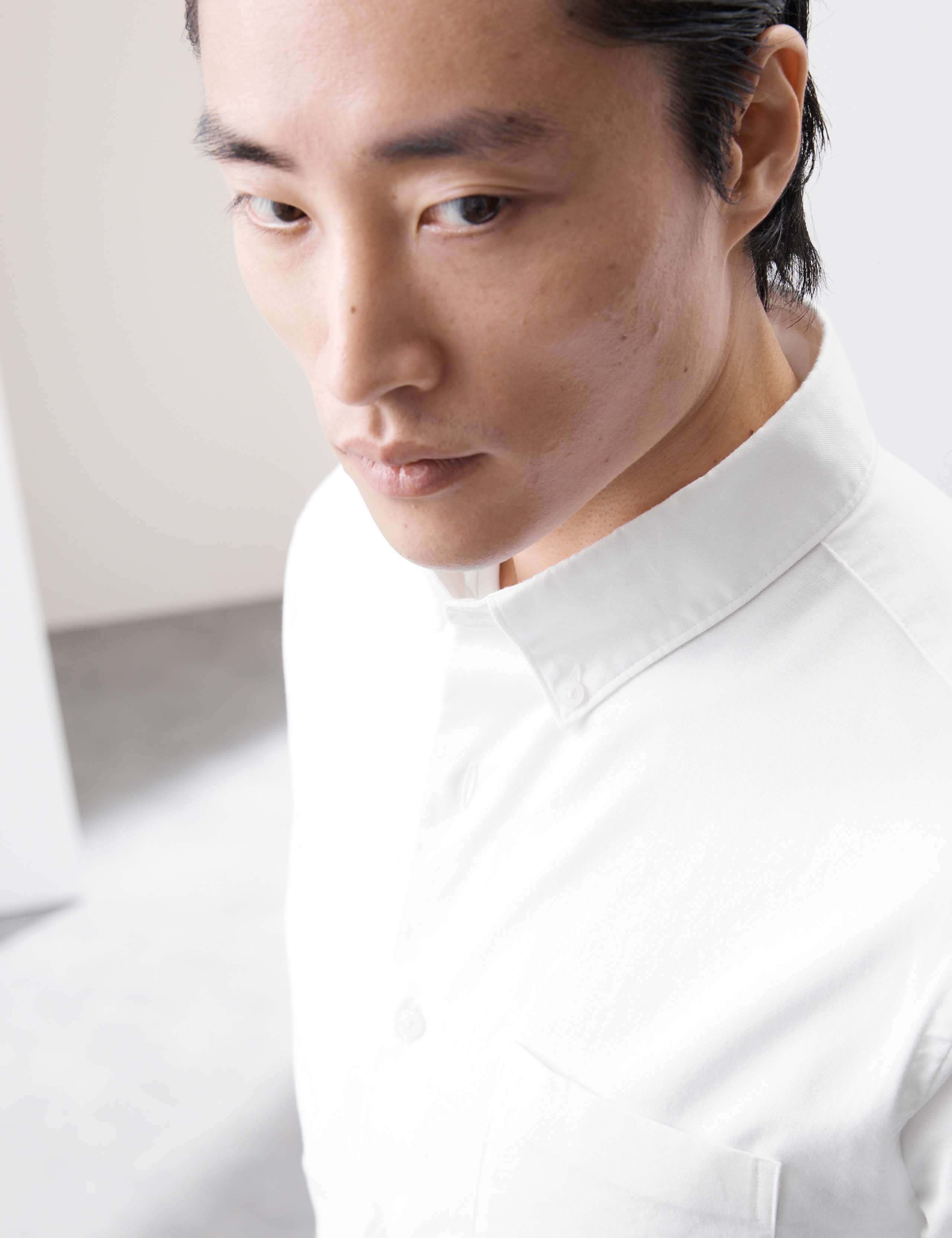 Slim Fit Cotton Rich Oxford Shirt 3 of 6