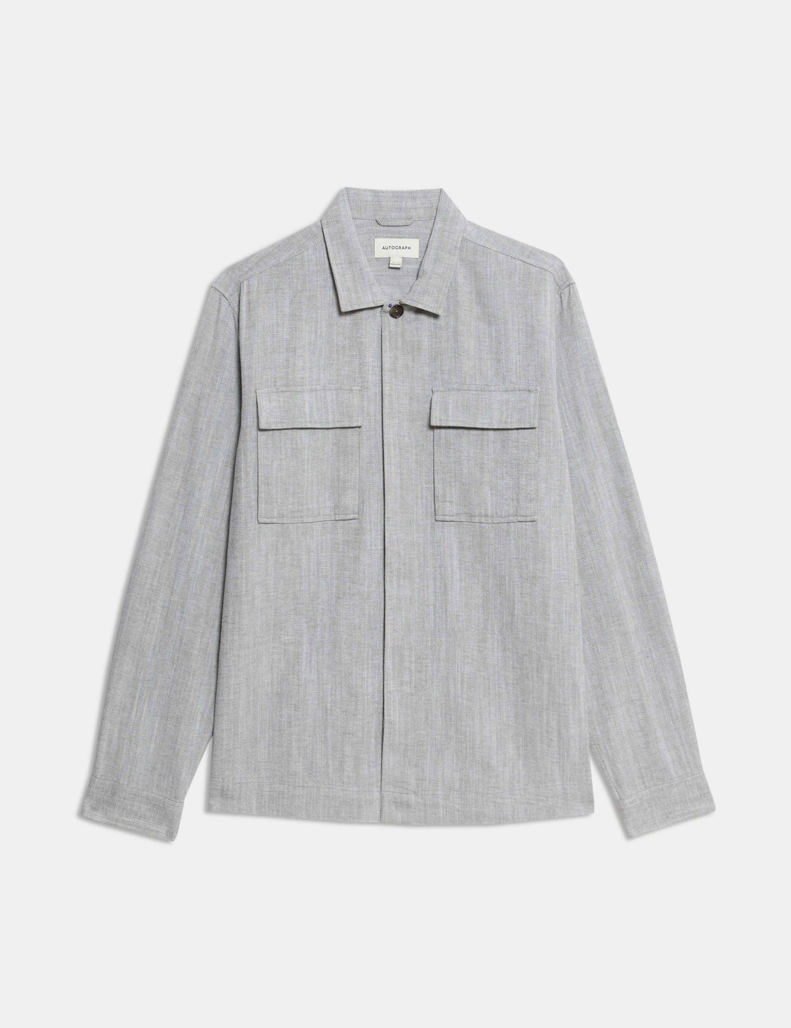 Cotton Linen Blend Overshirt 2 of 7