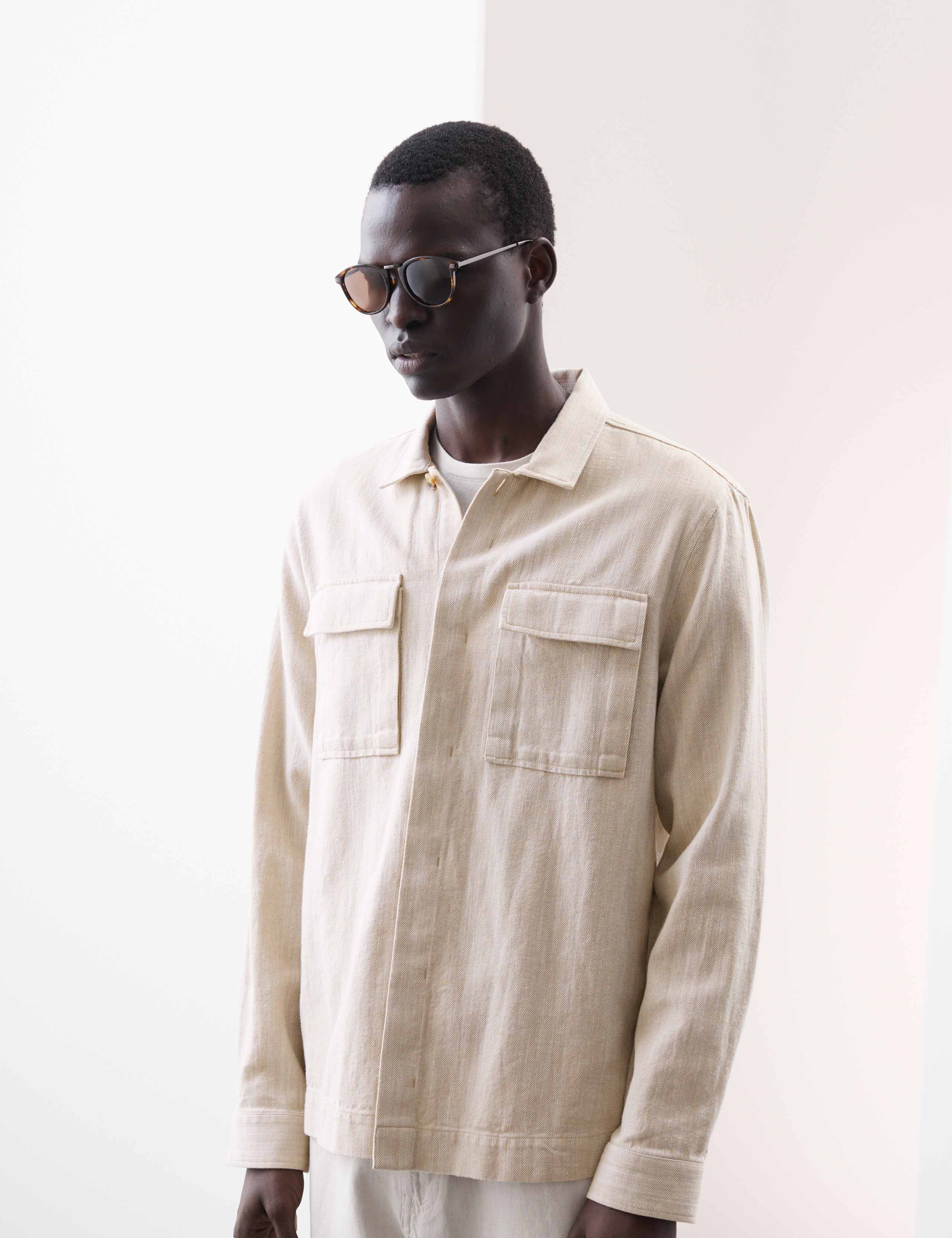 Cotton Linen Blend Overshirt 3 of 7
