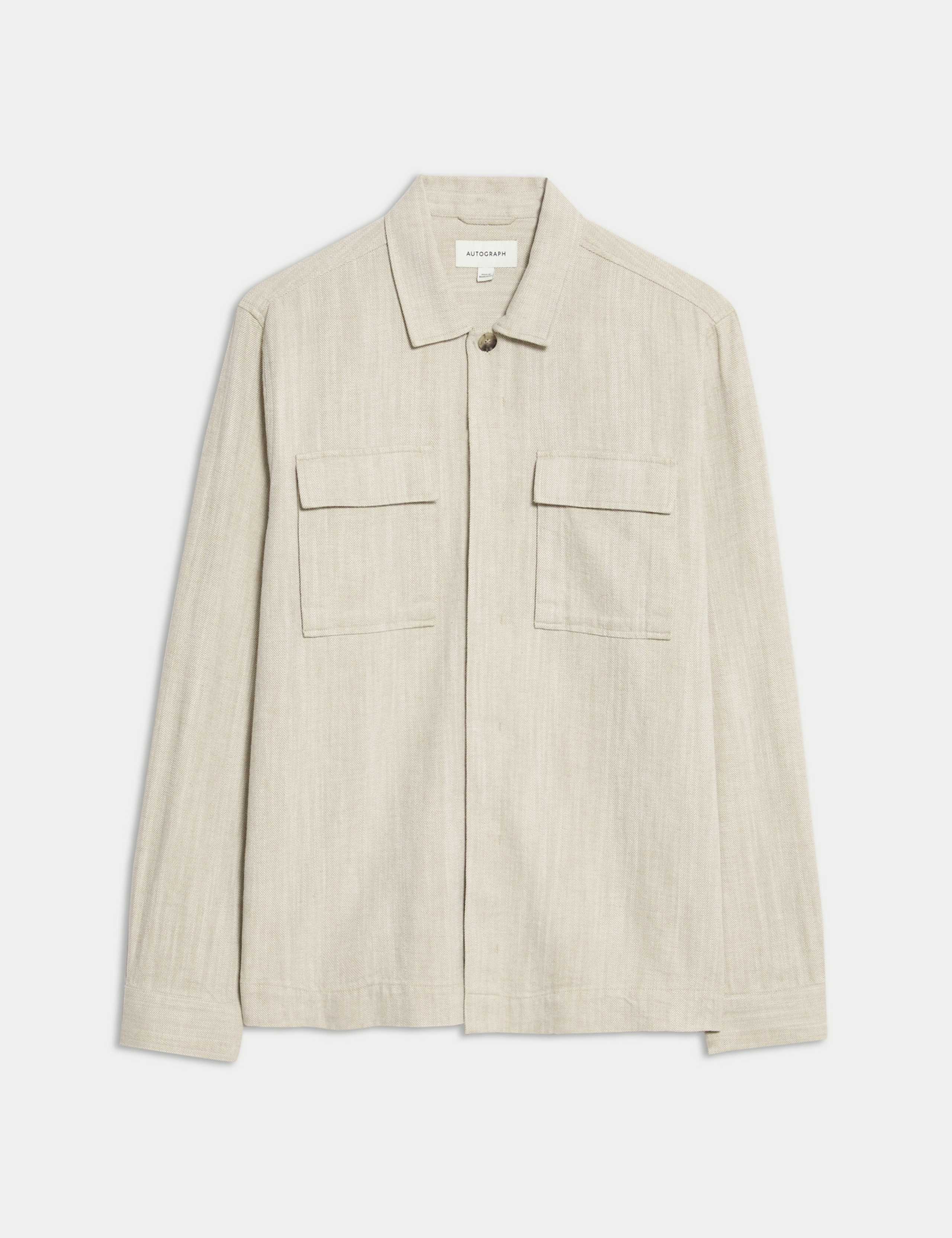 Cotton Linen Blend Overshirt 2 of 7