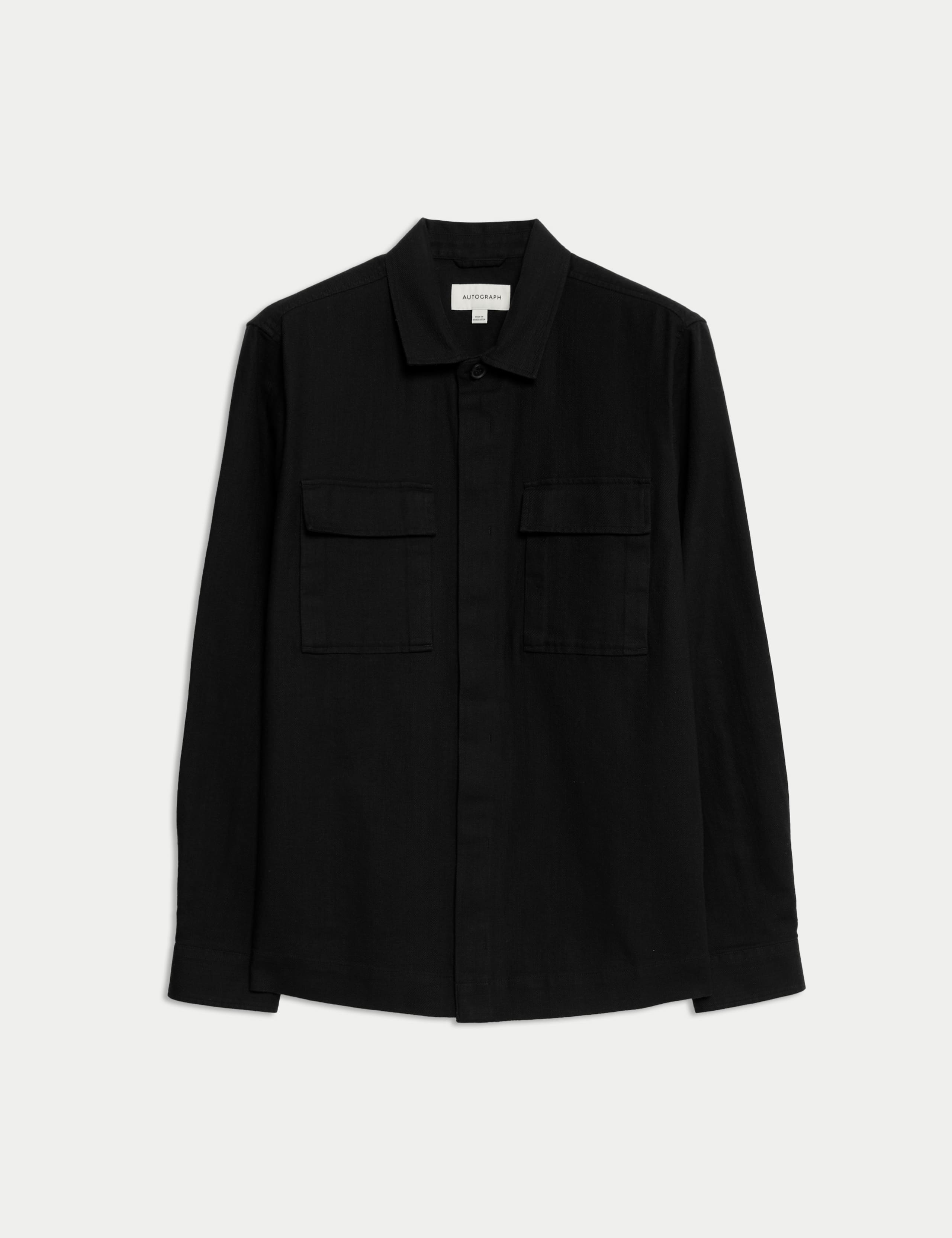 Cotton Linen Blend Overshirt 2 of 7