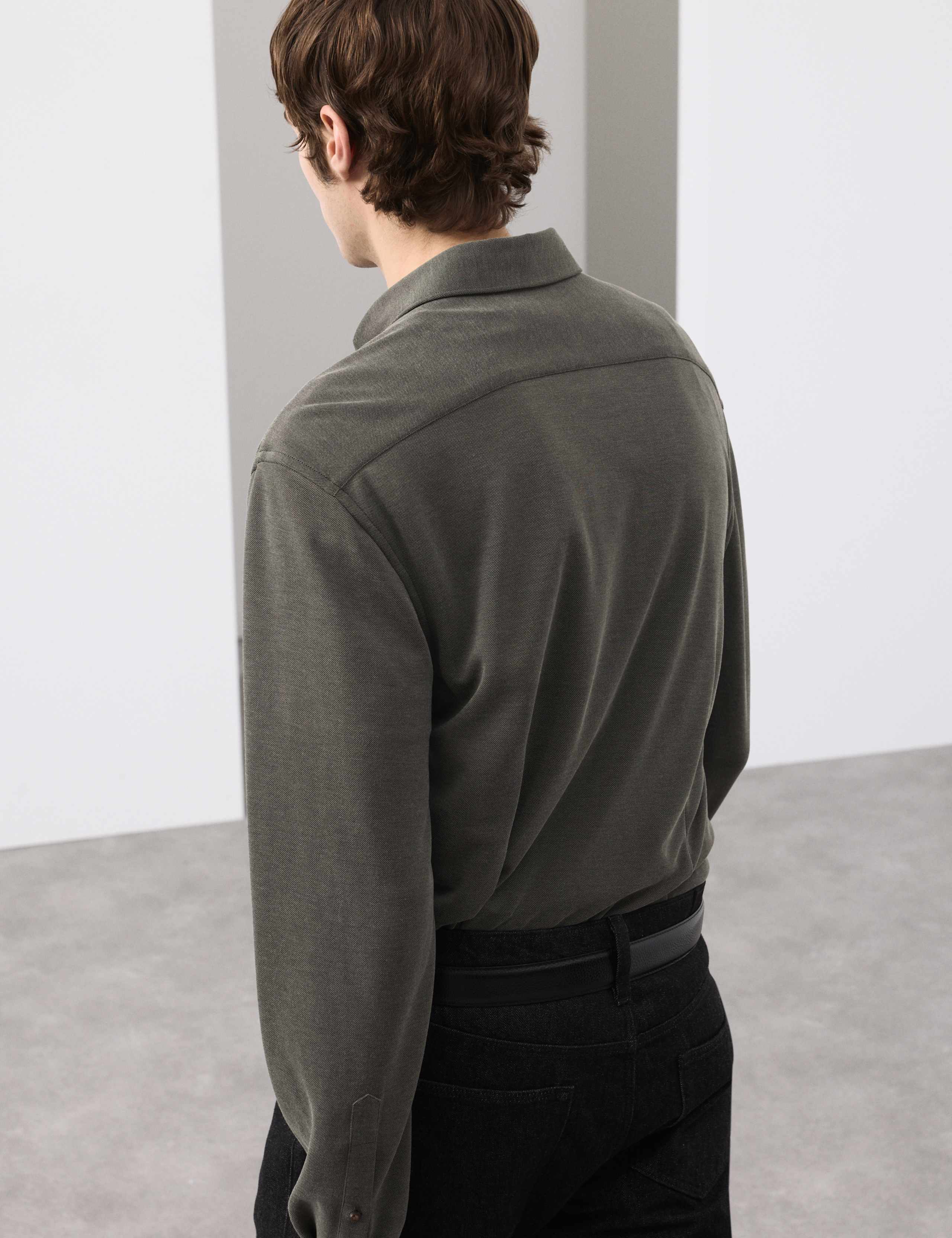 Regular Fit Easy Iron Modal Rich Shirt 6 of 7