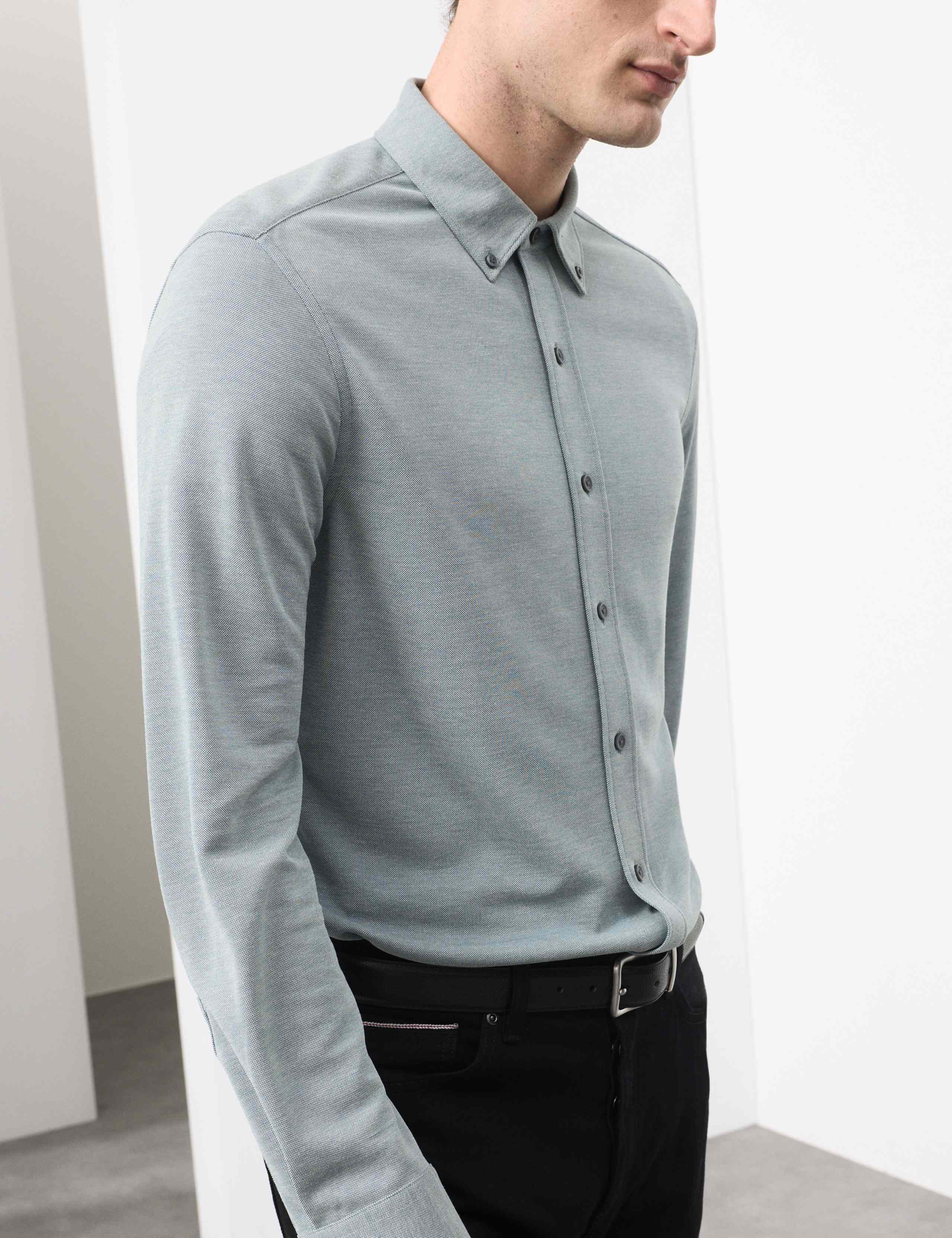 Regular Fit Easy Iron Modal Rich Shirt 4 of 6