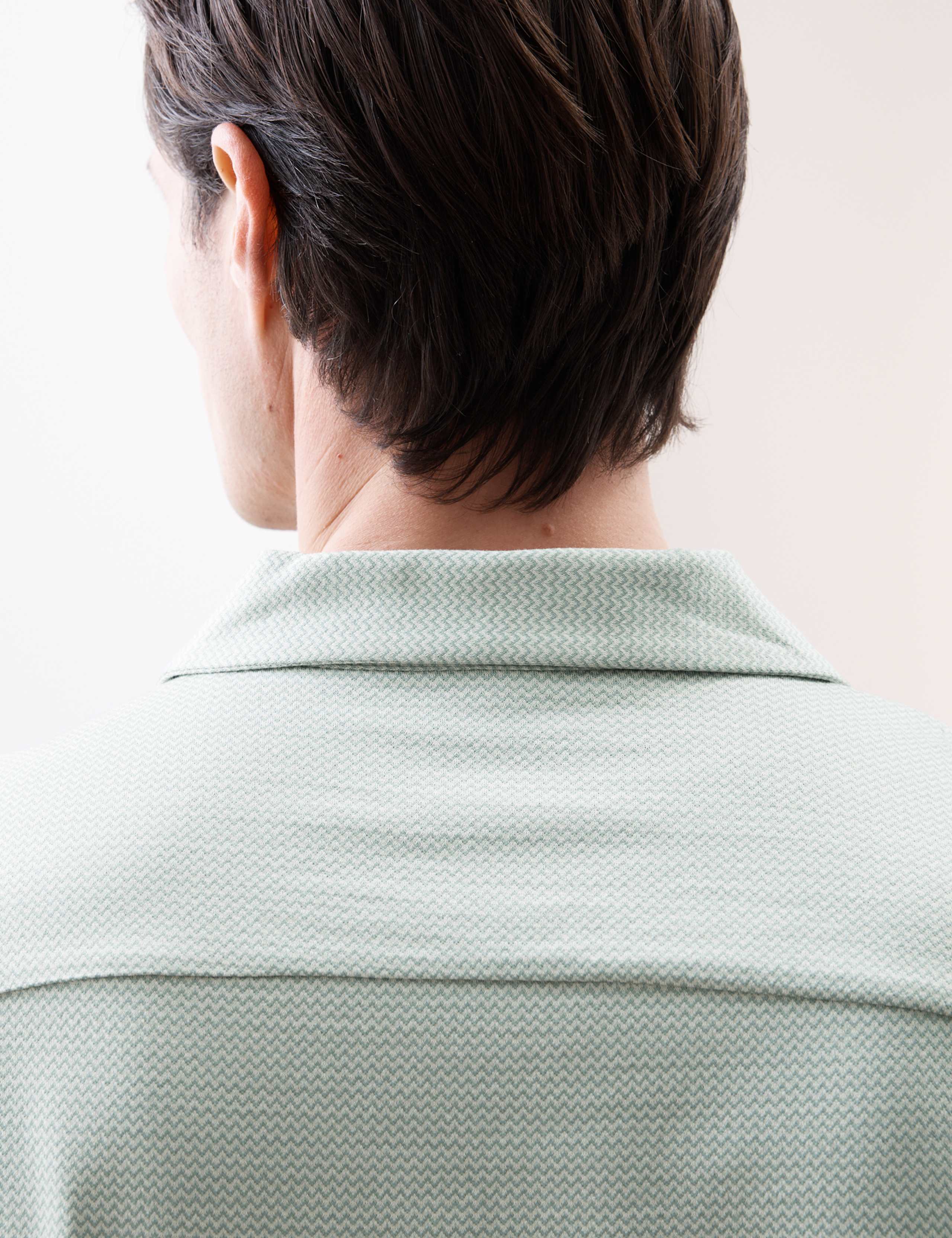 Pure Cotton Textured Cuban Collar Shirt 3 of 7