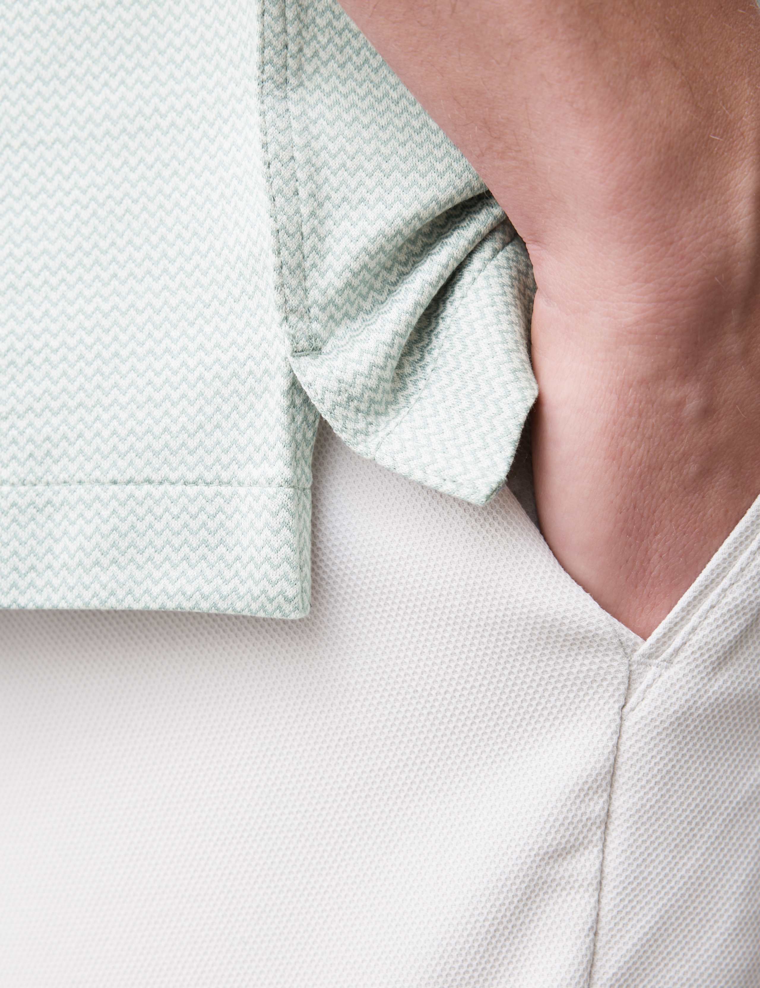 Pure Cotton Textured Cuban Collar Shirt 5 of 7