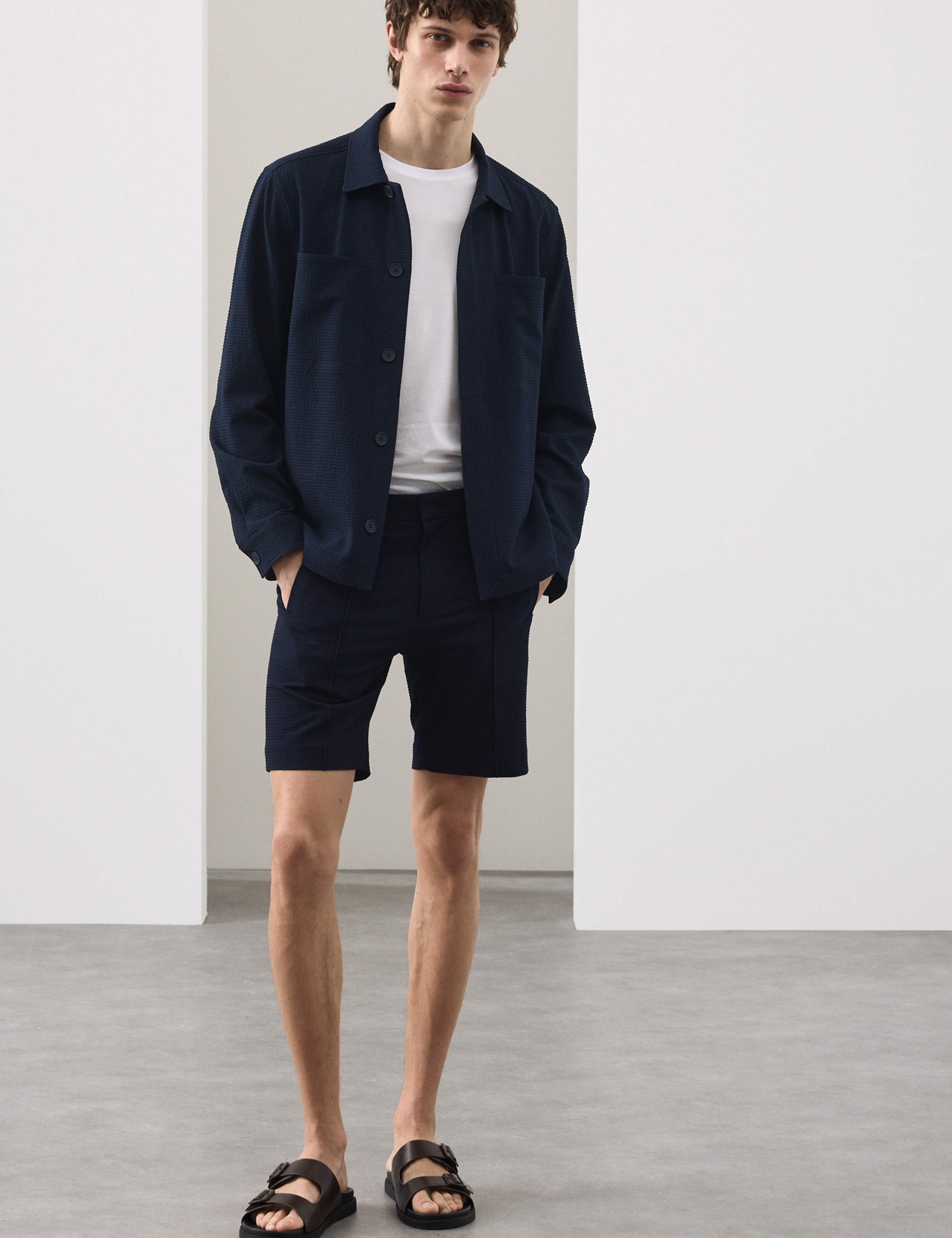 Seersucker Overshirt 3 of 7