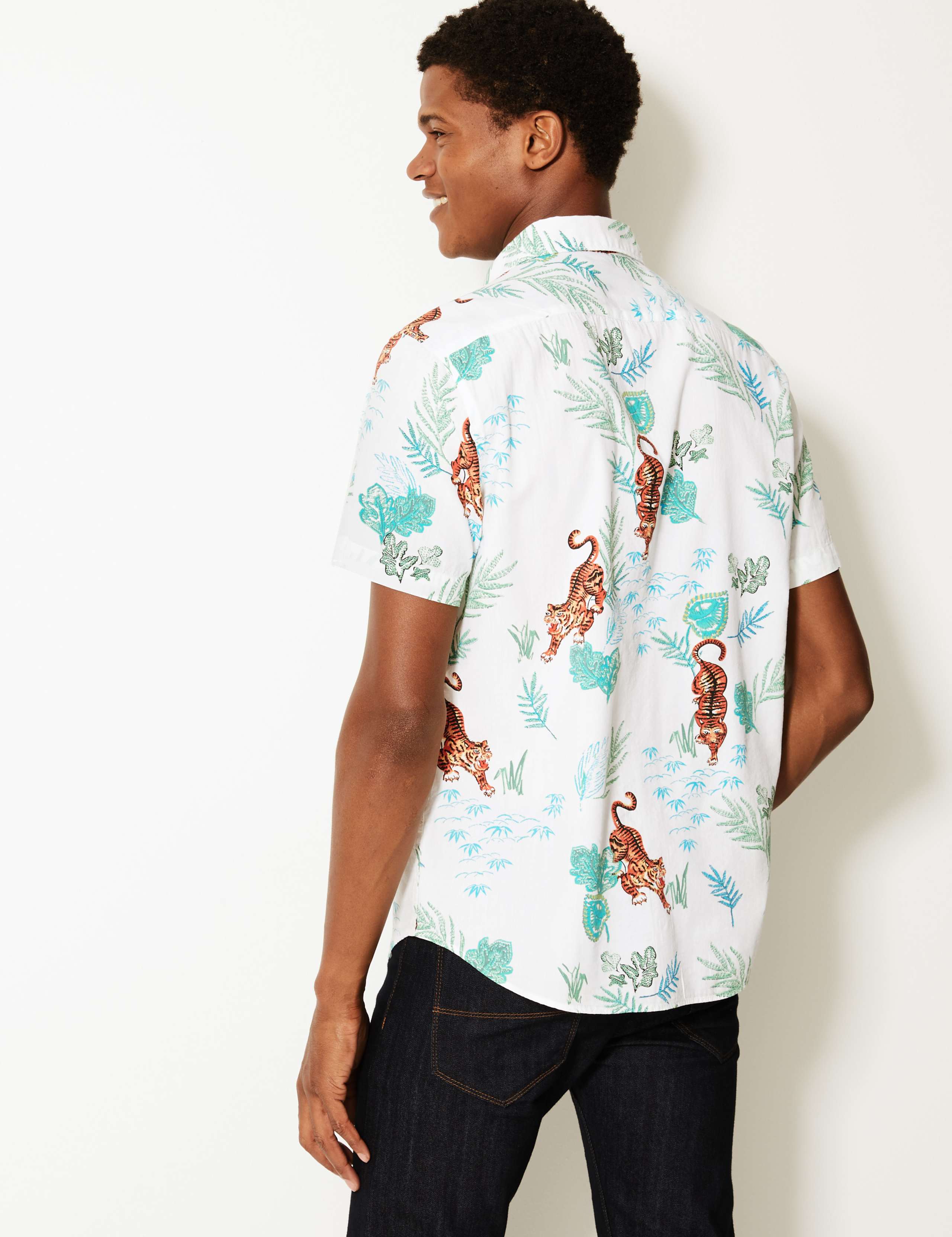 Cotton Rich Tiger Print Shirt 4 of 4