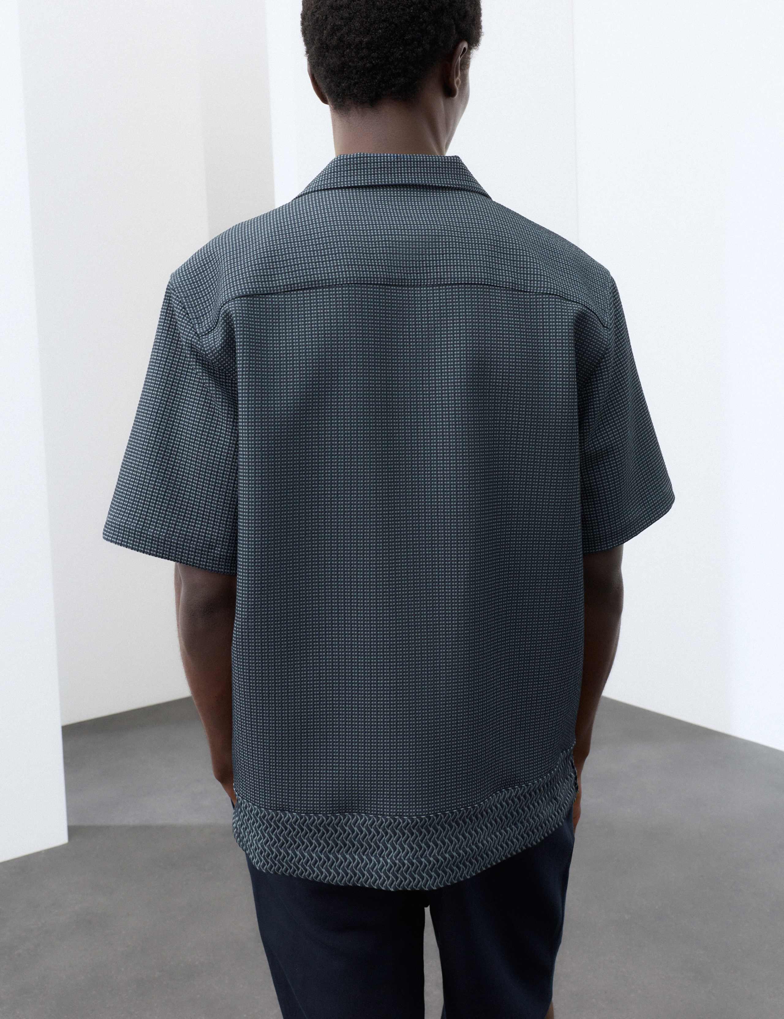 Geometric Jacquard Short Sleeve Shirt 3 of 7