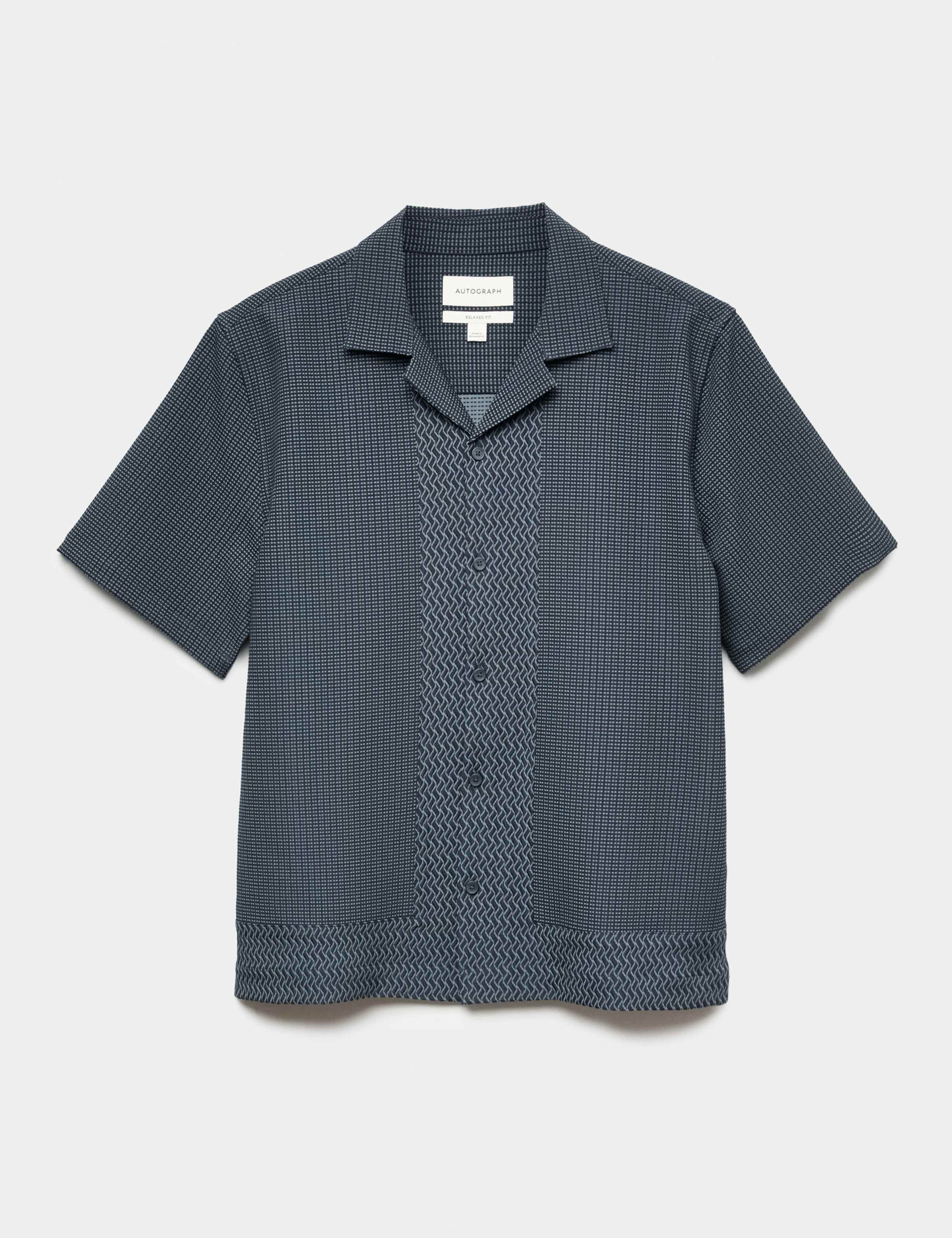 Geometric Jacquard Short Sleeve Shirt 2 of 7