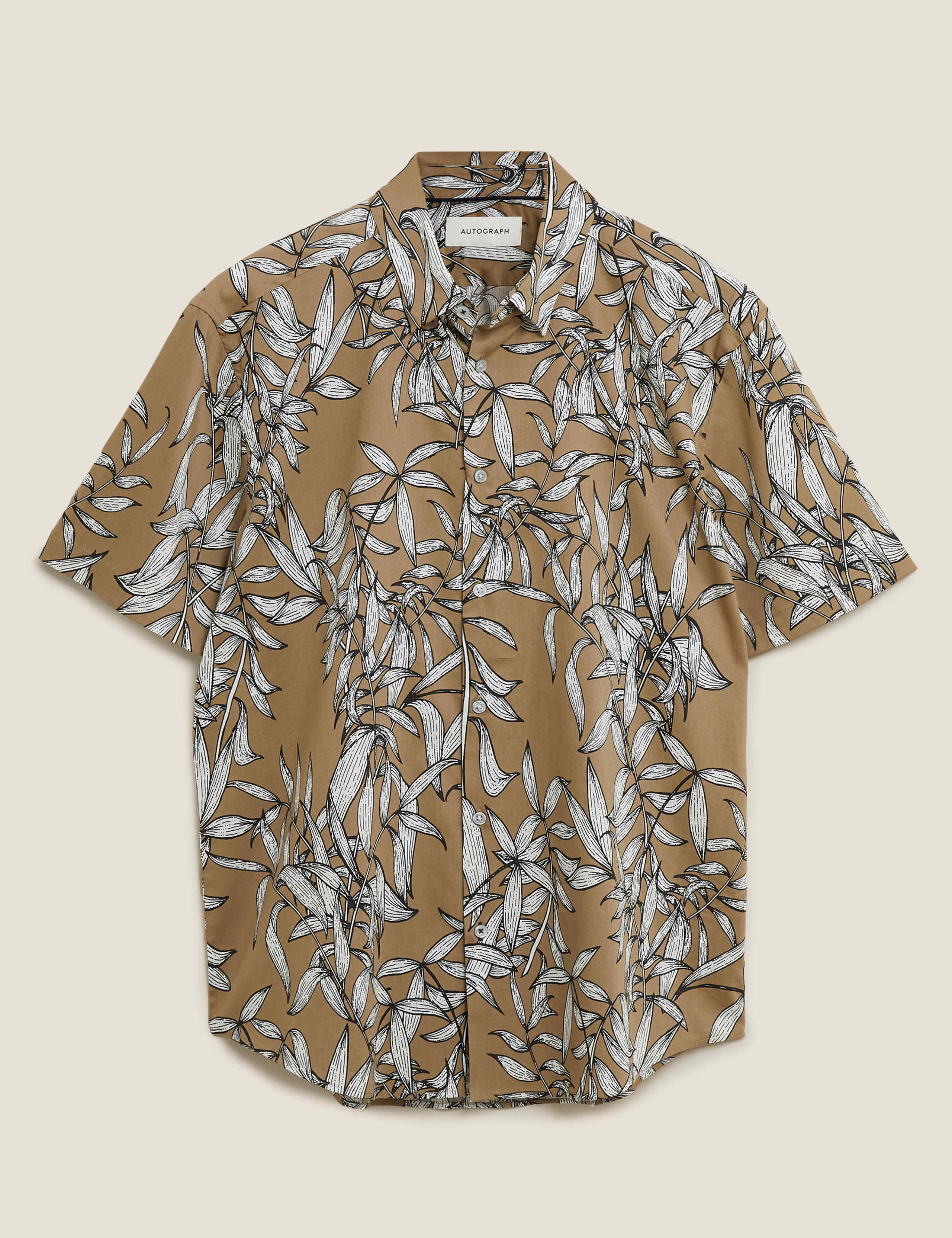 Cotton Print Revere Shirt 2 of 7